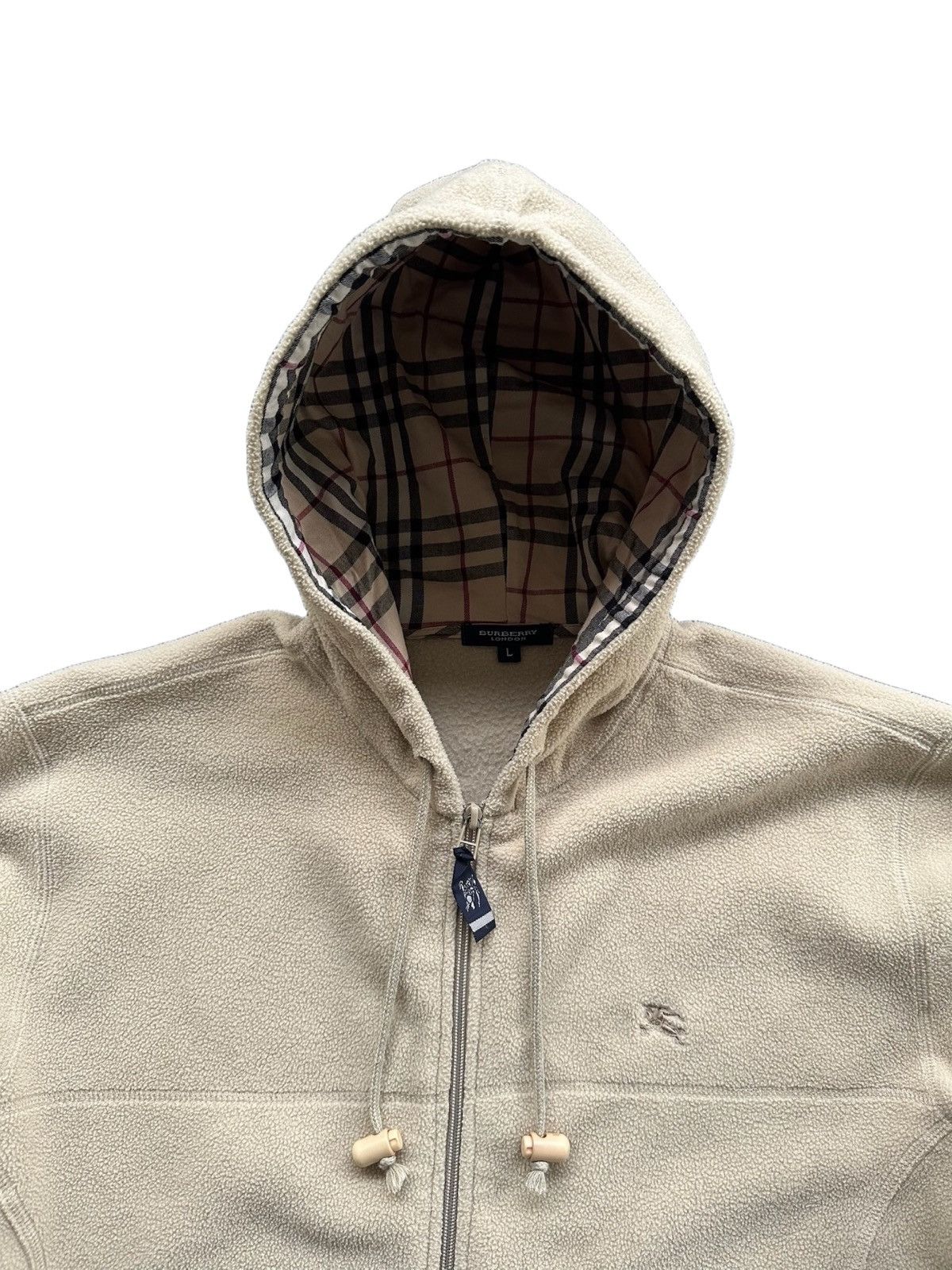 Burberry Burberry London Hooded Fleece Jacket Size US L / EU 52-54 / 3 - 3 Thumbnail