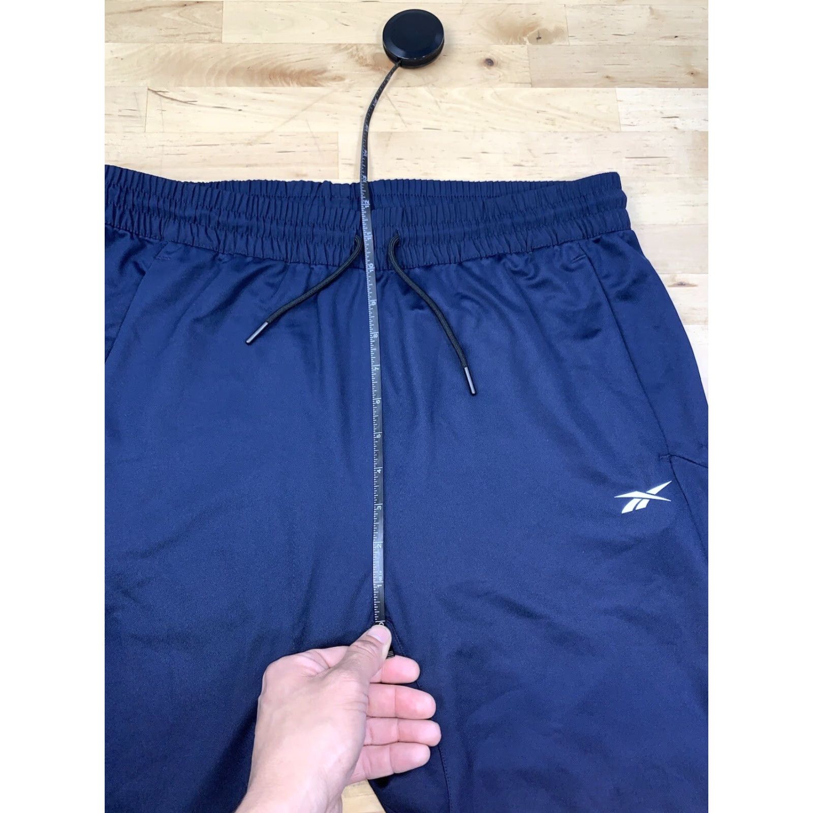 Reebok Reebok Track Pants Mens L Blue Zip Ankle Gym Training Activewear Casual Travel #8794 Size US 33 - 6 Thumbnail