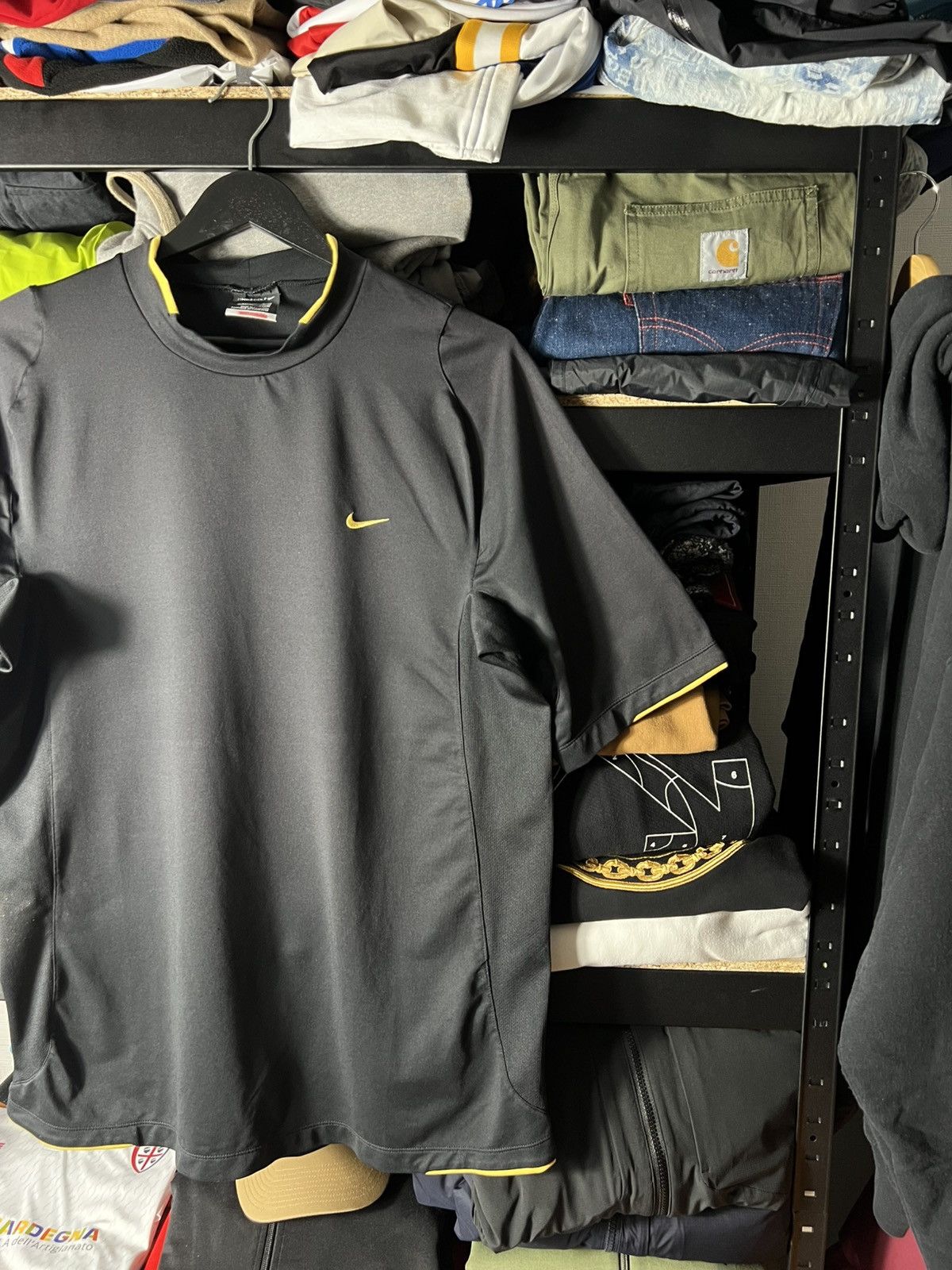 Nike 🔥 Vintage Nike Golf Dri-Fit Tee Shirt — Black/Yellow Size L Size US L / EU 52-54 / 3 - 8 Thumbnail
