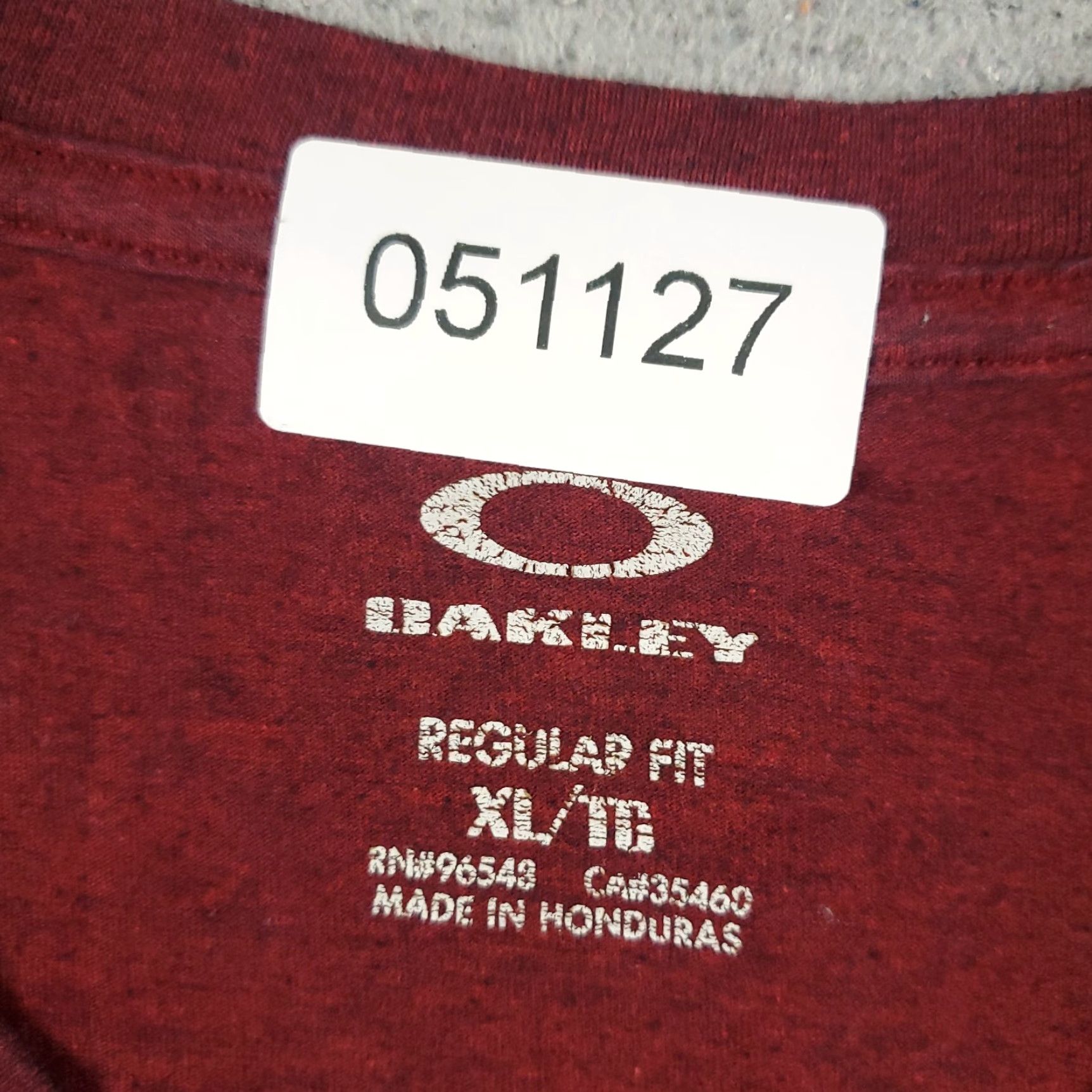 Oakley Oakley T Shirt Mens Size XL Red Casual Short Sleeve Adult Size US XL / EU 56 / 4 - 7 Thumbnail