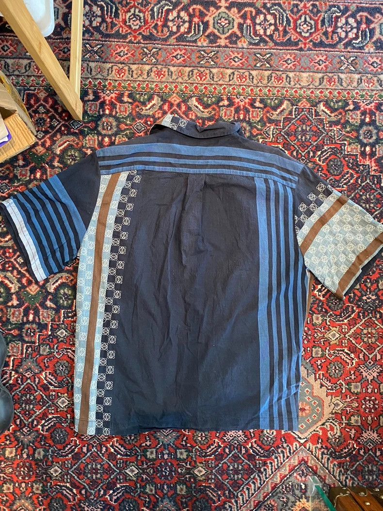 Loewe LOEWE Blue patchwork men's shirt Size US S / EU 44-46 / 1 - 2 Thumbnail