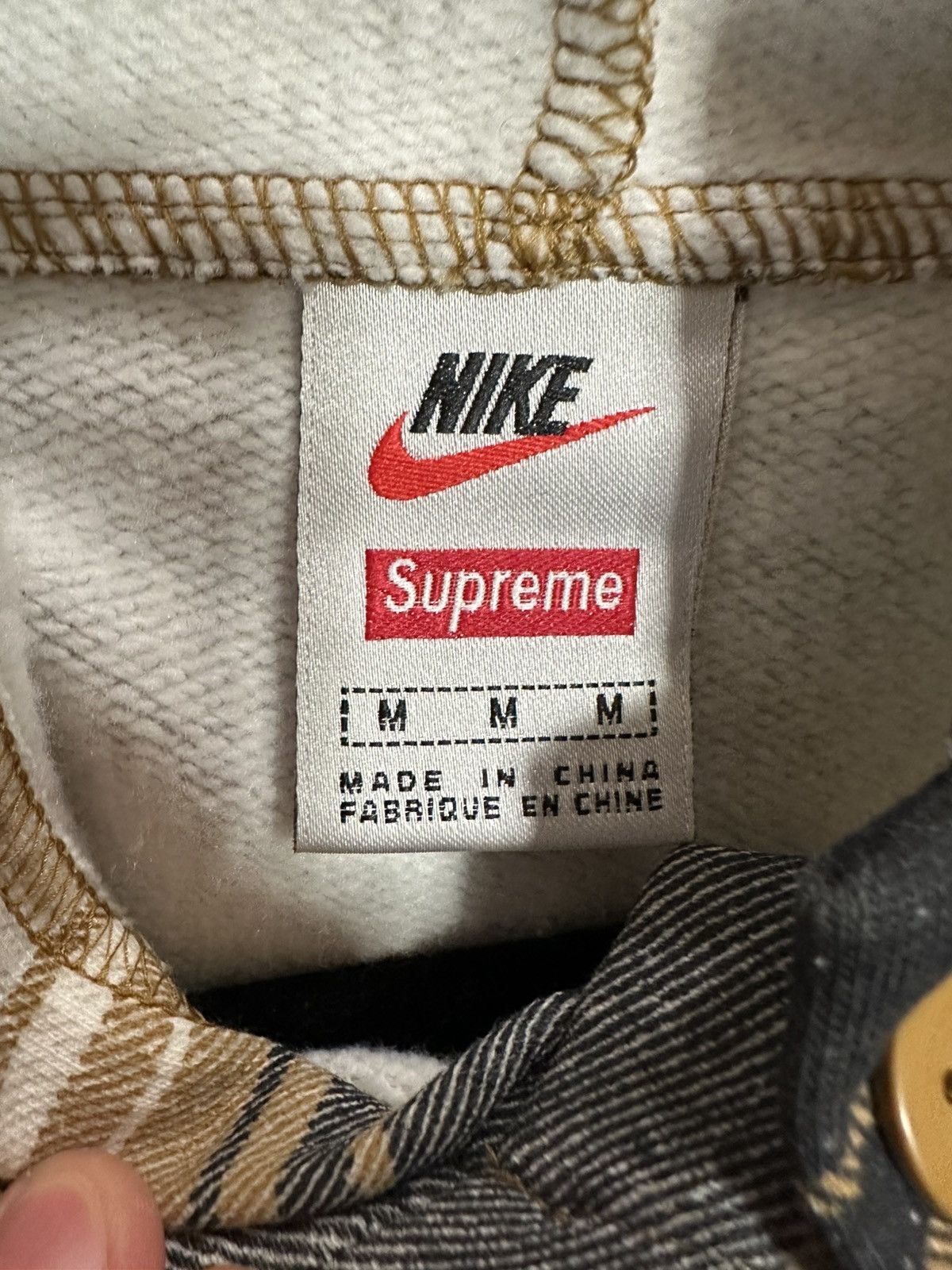 Nike × Supreme Supreme x Nike Plaid Hooded Sweatshirt - Mustard, Medium Size US M / EU 48-50 / 2 - 5 Thumbnail