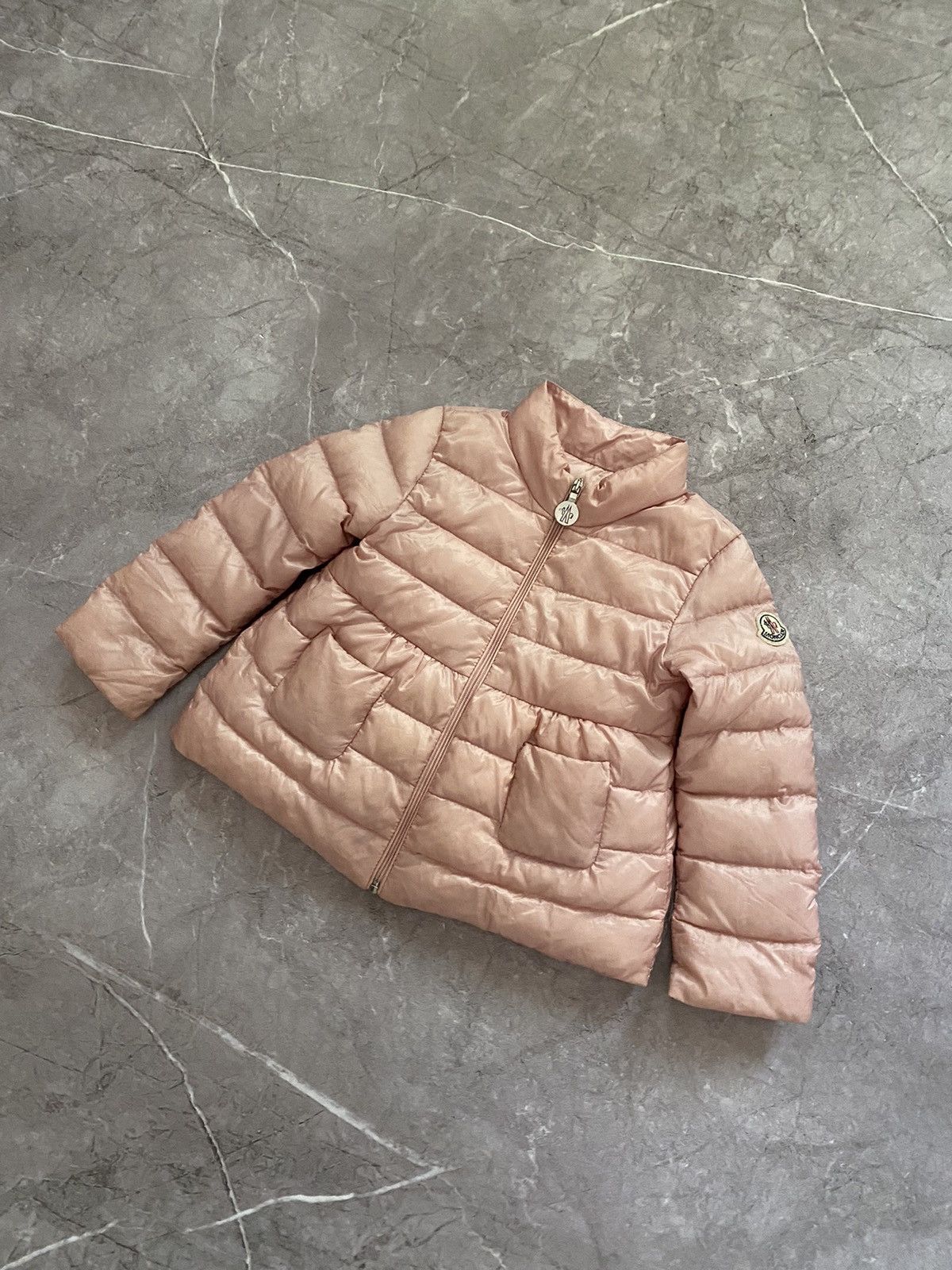 Designer × Moncler Rare Moncler Kids Girls Down Lightweight Jacket Pink Puffer Size XXS / US 00 / IT 34 - 1 Thumbnail