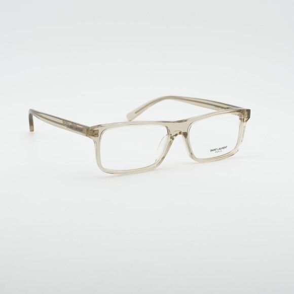 Saint Laurent Paris Saint Laurent SL483 003 Rectangle Eyeglasses Transparent Size ONE SIZE - 3 Thumbnail