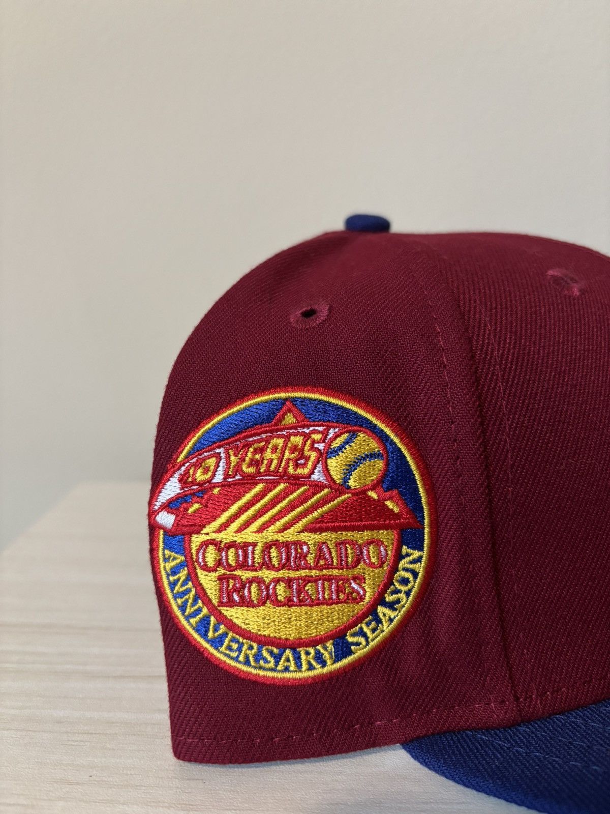 Hat Club Colorado Rockies Fitted Size 7 1/2 Sangria HatClub Size ONE SIZE - 3 Thumbnail