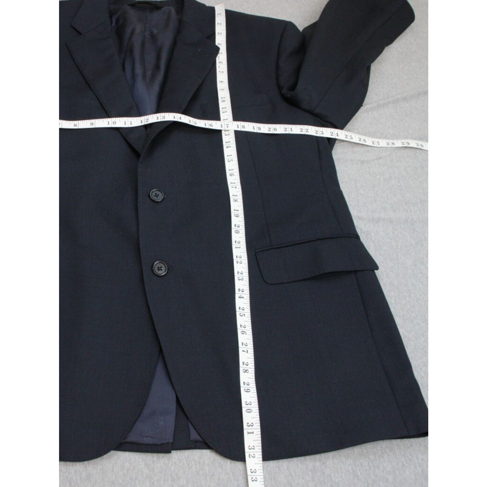 Jos. A. Bank Jos A Bank Blazer Men's 46R Navy Blue Single Breasted Size 46R - 8 Thumbnail