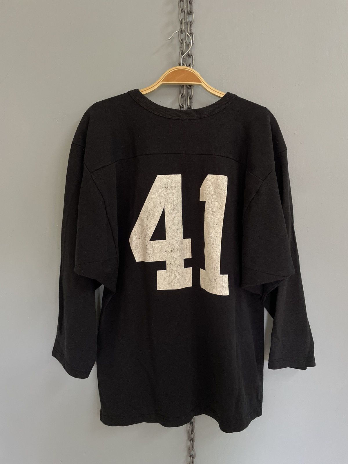 Russell Athletic × Vintage Vintage Aitkin 41 Russell Athletic raglan jersey distressed Size US M / EU 48-50 / 2 - 2 Thumbnail