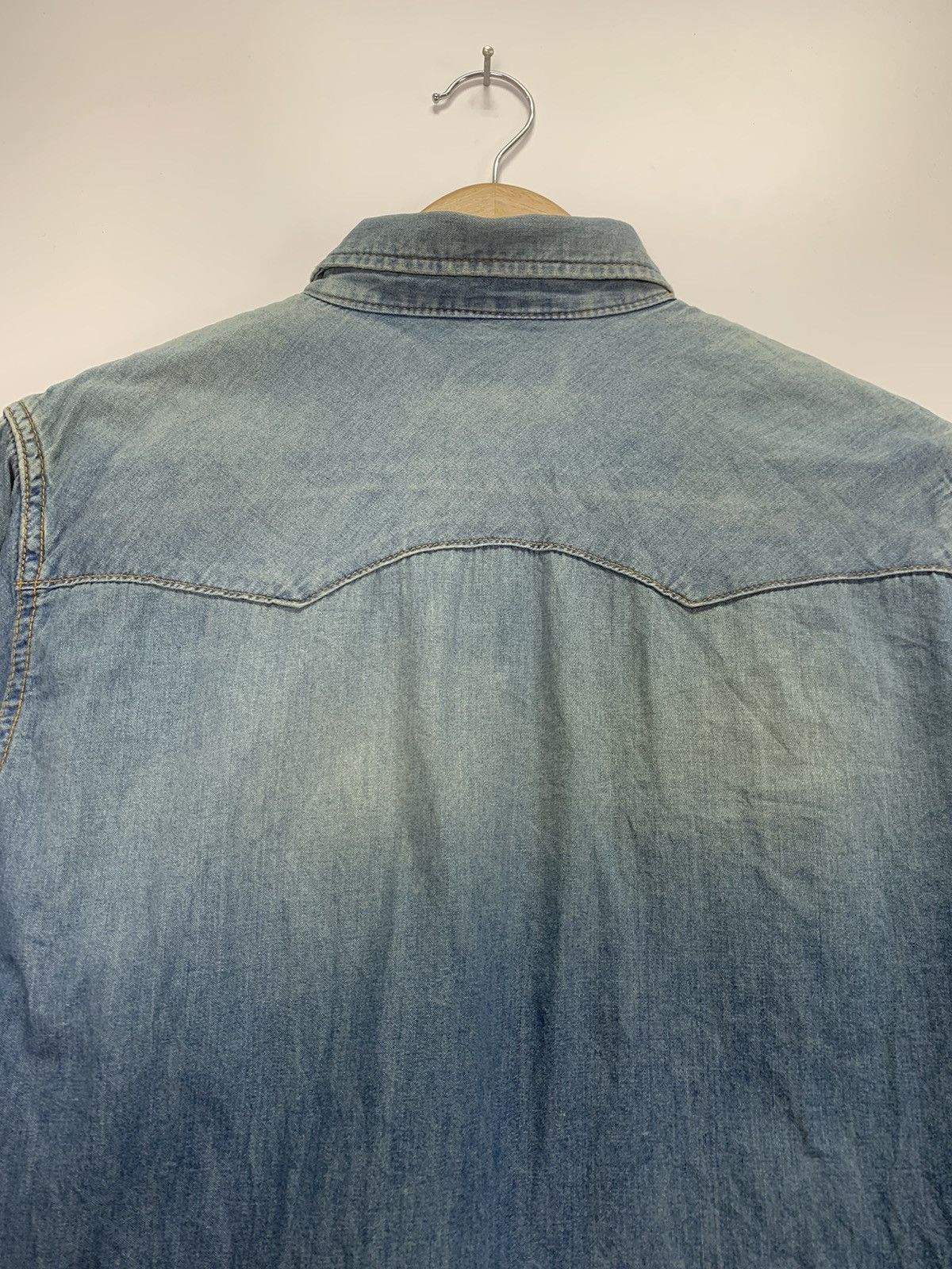 NANO universe Vintage Western Denim Jacket Size US L / EU 52-54 / 3 - 11 Thumbnail