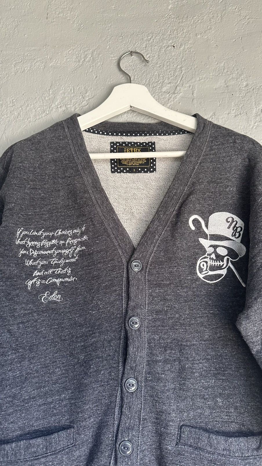 Vintage Cali skull Cardigan Eden work clothing Size US M / EU 48-50 / 2 - 4 Thumbnail