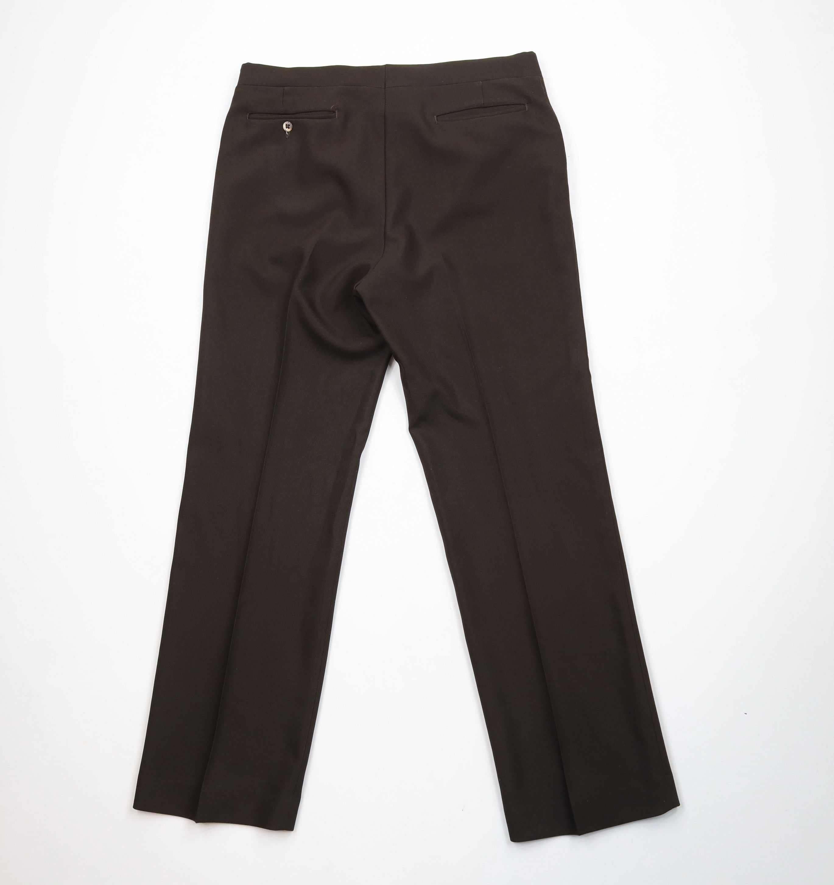Vintage Vintage 70s Streetwear Flared Wide Leg Chino Pants Brown USA Size US 36 / EU 52 - 10 Thumbnail