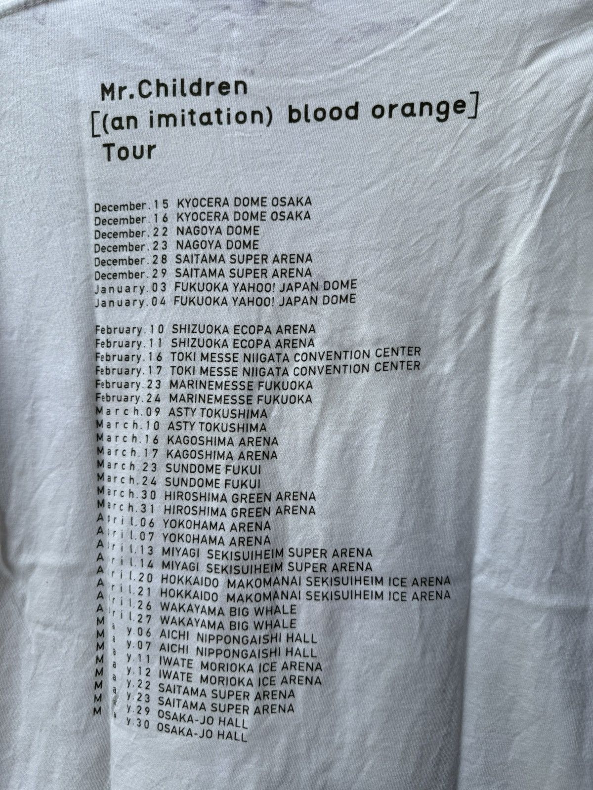 Band Tees Vintage Mr Children An Imitation Blood Orange Tour Tee Size US S / EU 44-46 / 1 - 3 Thumbnail