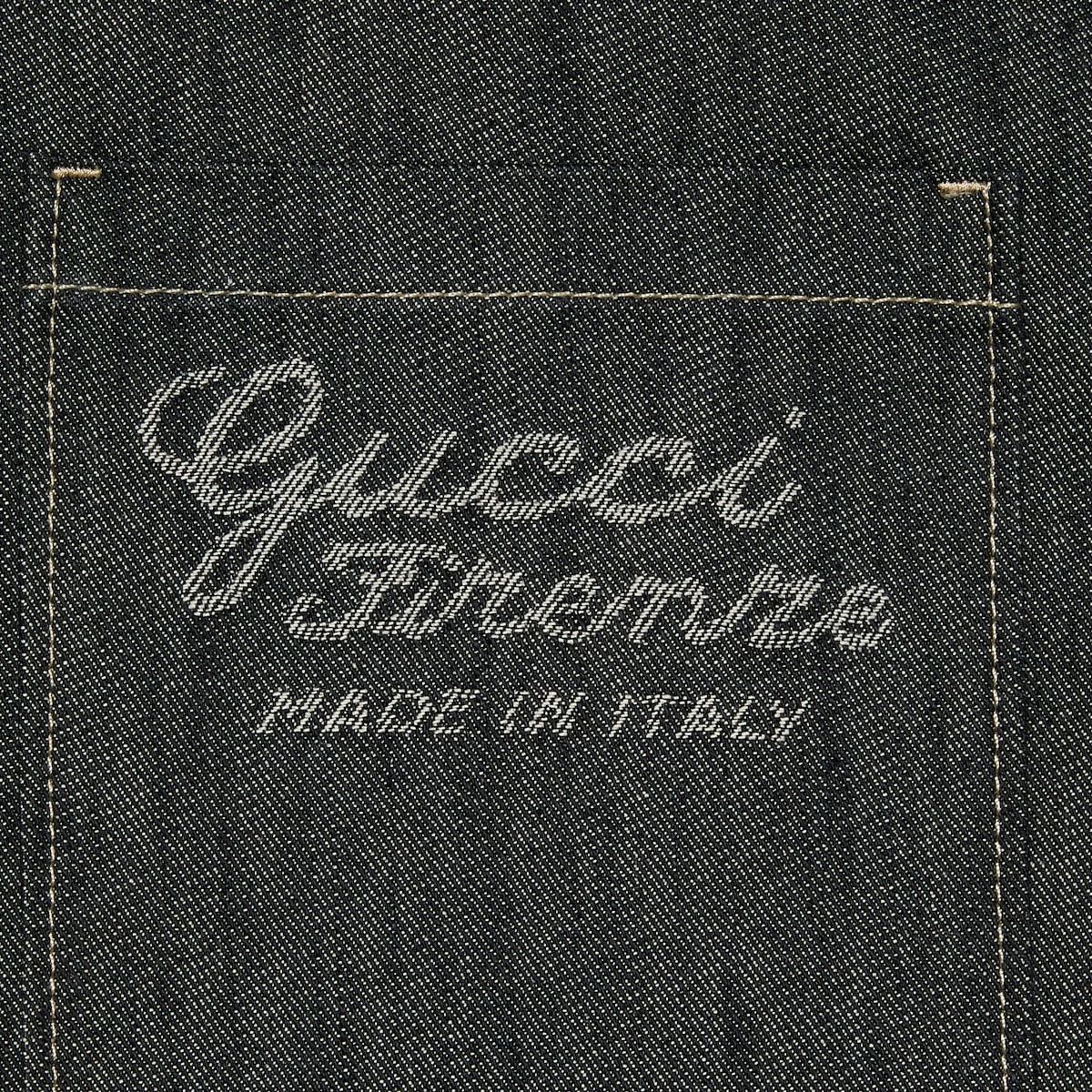 Gucci o1mt1gz0325 Denim Shirt With Jacquard Detail in Indigo Black Size US M / EU 48-50 / 2 - 3 Thumbnail