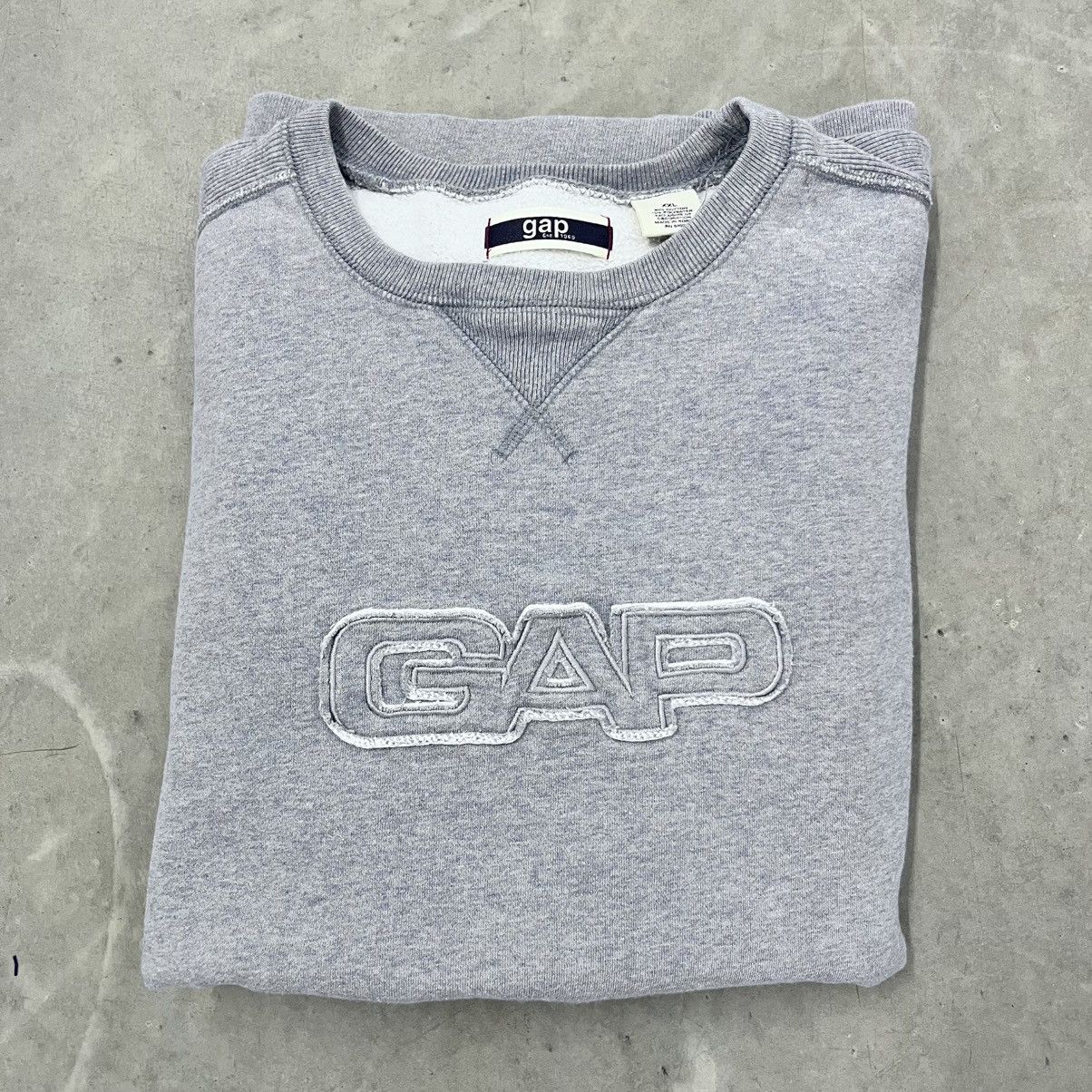Gap × Vintage CRAZY Y2K Gap Reverse Weave Style Cyber Embroidered Sweater Size US XXL / EU 58 / 5 - 3 Thumbnail