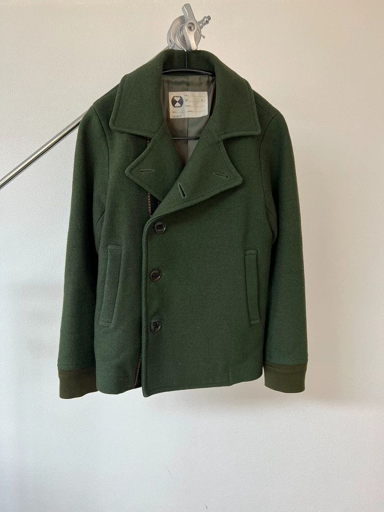 Issey Miyake Issey Miyake Green wool breasted jacket 2504-Nextarrow Size US M / EU 48-50 / 2 - 1 Thumbnail