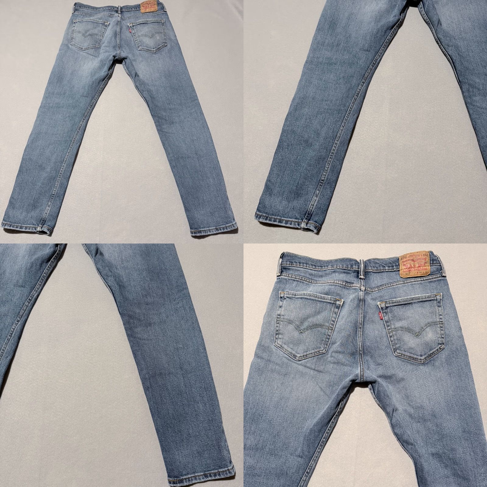 Levi's Levi's 512 Jeans Men's 34X30 Blue Denim Slim Skinny Slim Zip Fly - Stains Size US 34 / EU 50 - 9 Thumbnail