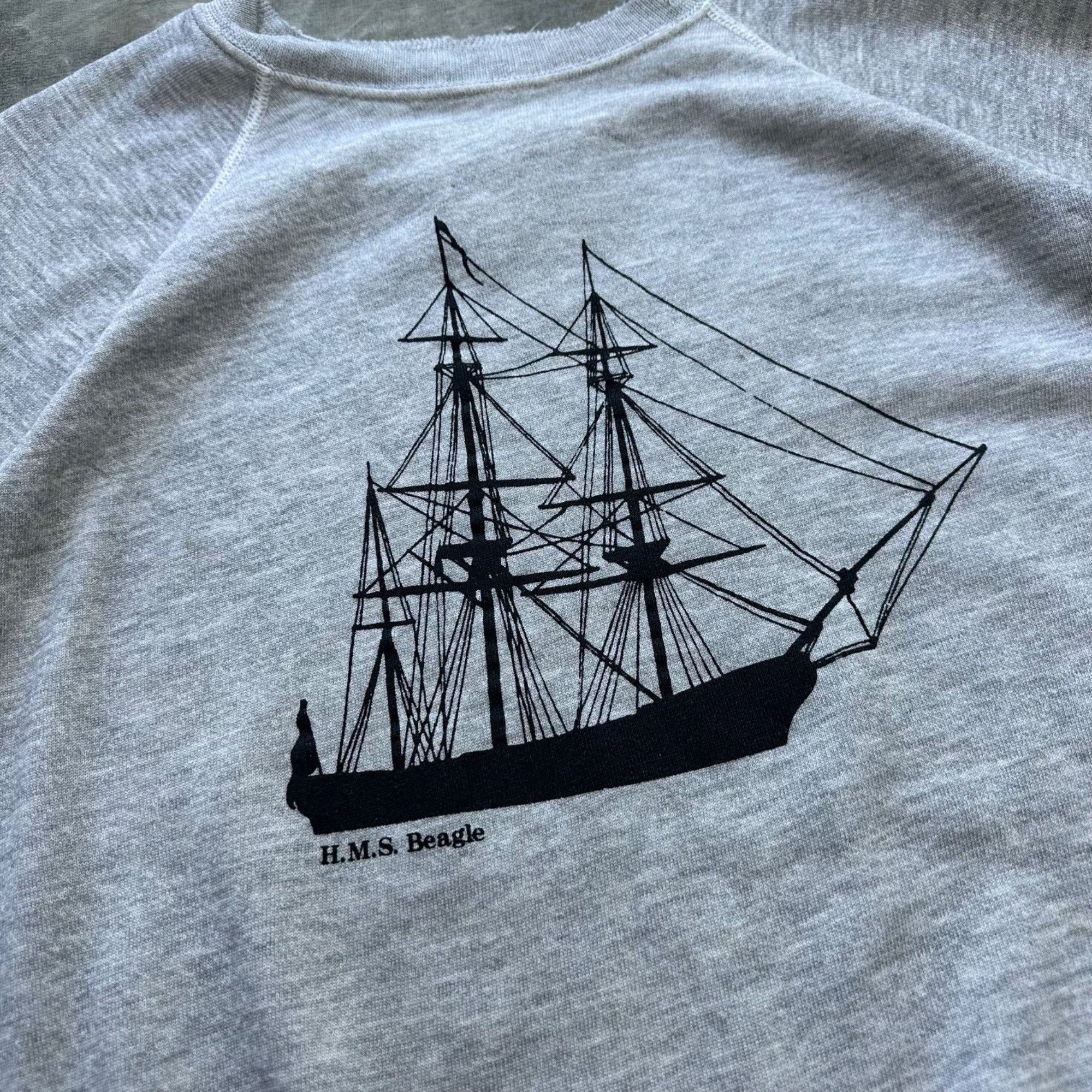 Vintage Vintage 70s/80s HMS Beagle Ship Naval Sweatshirt Size US L / EU 52-54 / 3 - 2 Thumbnail