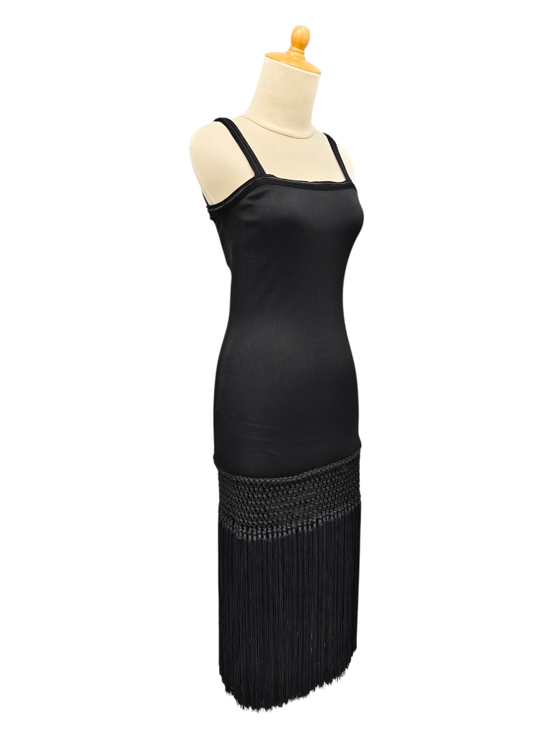 Saint Laurent Paris 70s Saint Laurent- Archive Macrame Fringe Slip Dress Size S / US 4 / IT 40 - 4 Thumbnail