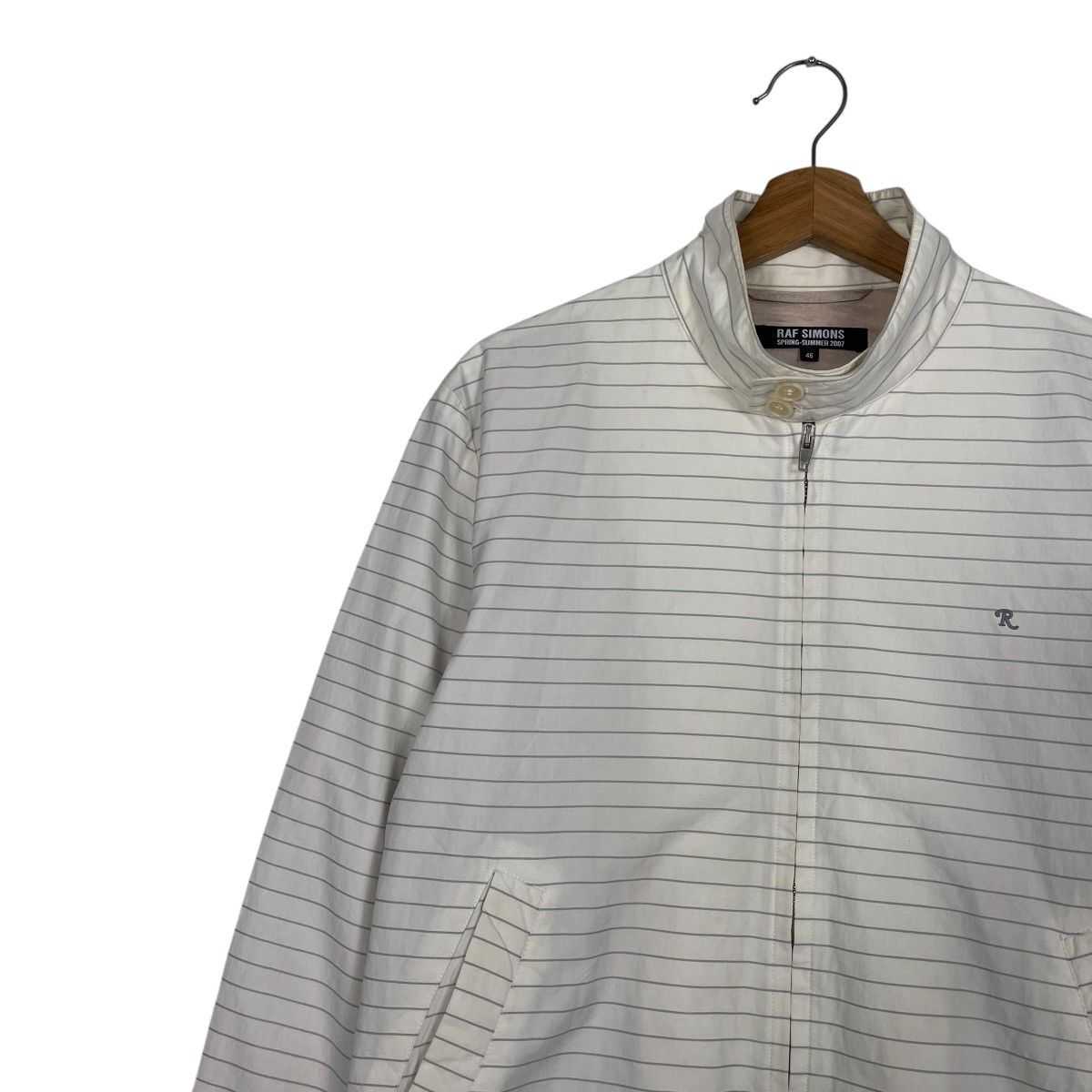 Raf Simons Rare Raf Simons SS07 Stripes Single R Bomber Jacket Size US S / EU 44-46 / 1 - 6 Thumbnail