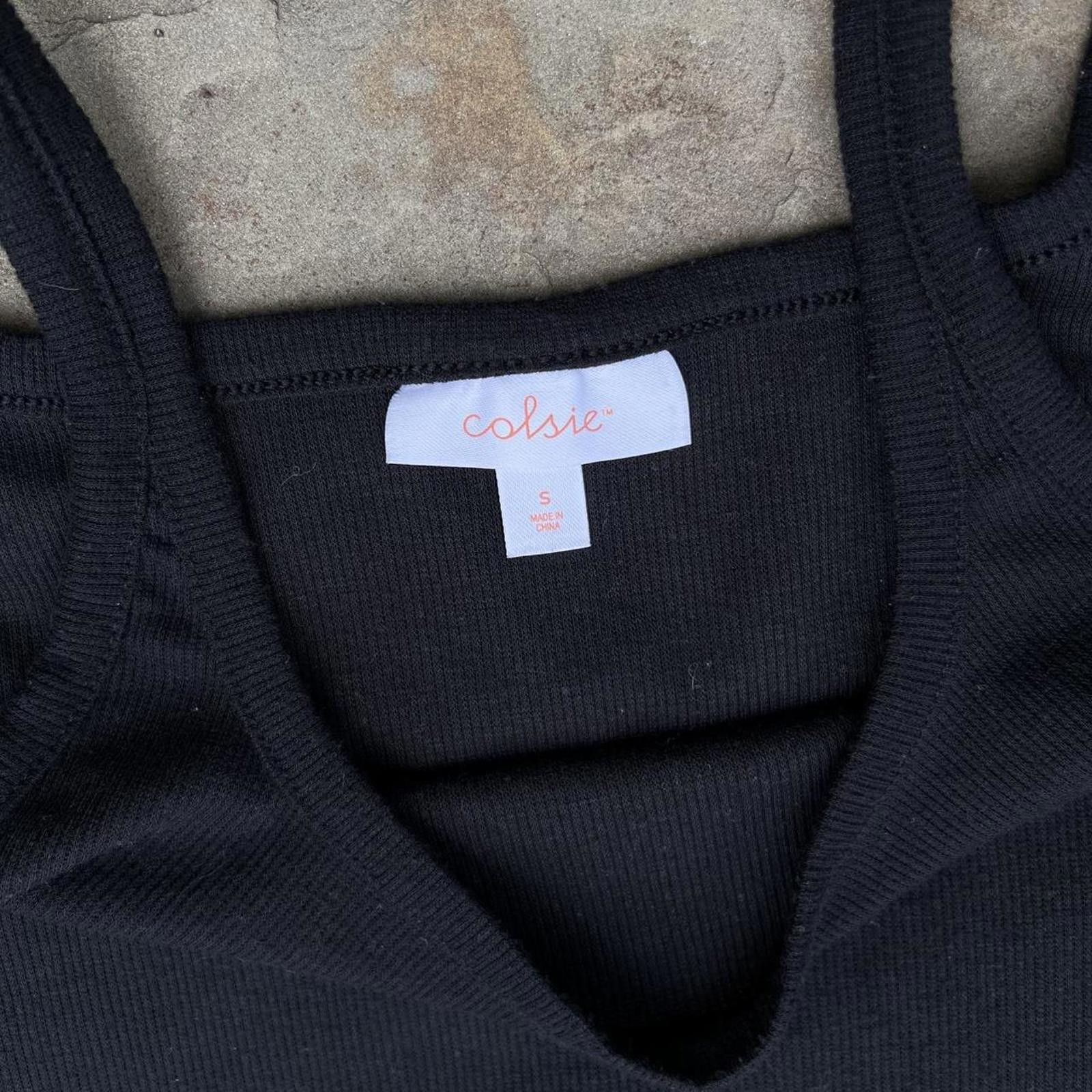 Other Black Knit Cropped Tank Top Size S / US 4 / IT 40 - 3 Thumbnail