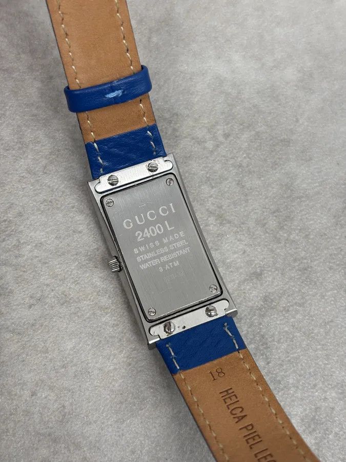 Gucci 2000s Gucci Minimalist Rectangular Leather Watch Size ONE SIZE - 7 Thumbnail