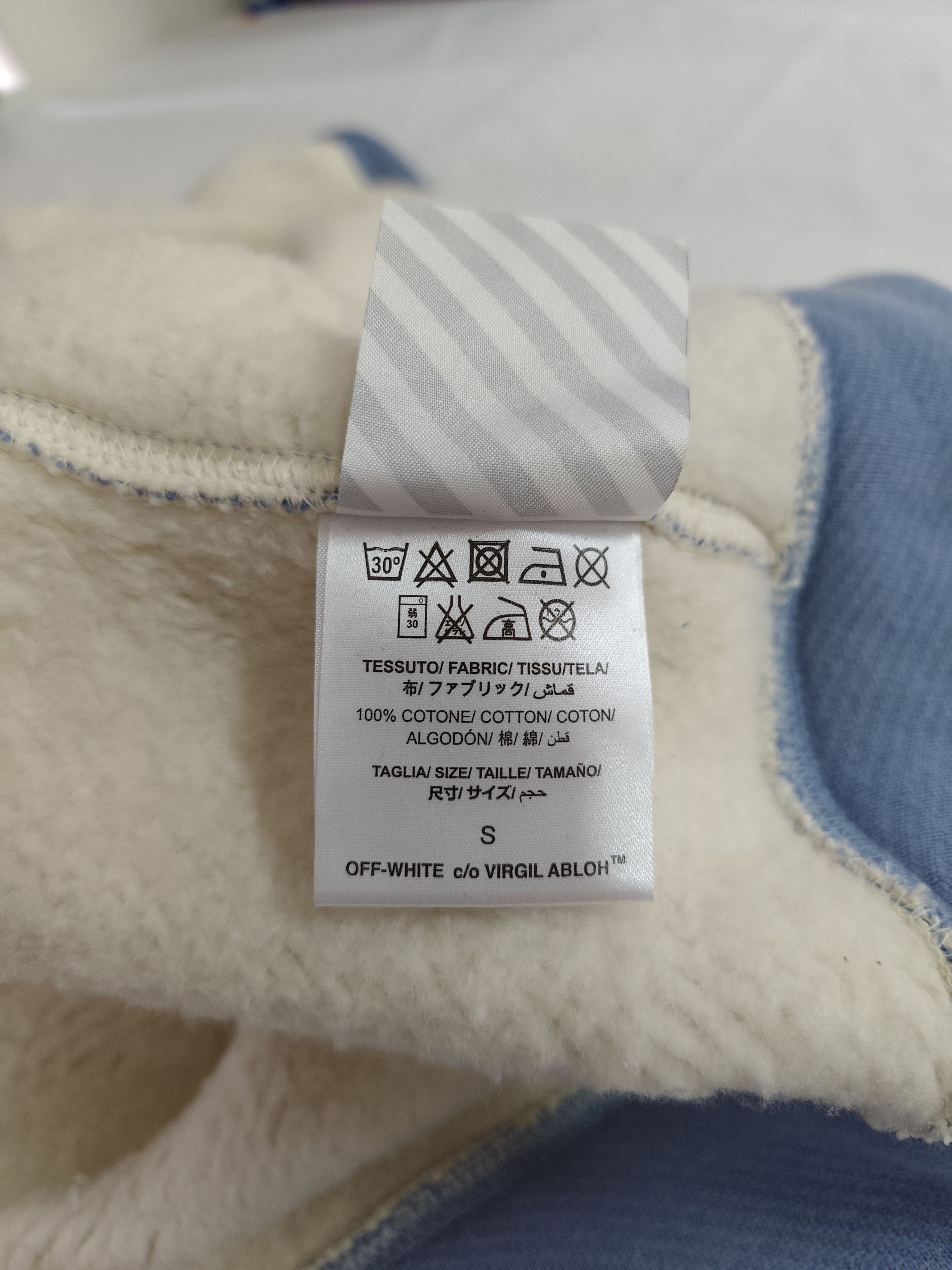 Off-White Off-White "Sherpa-Lined Crop Hoodie" Size S / US 4 / IT 40 - 7 Thumbnail