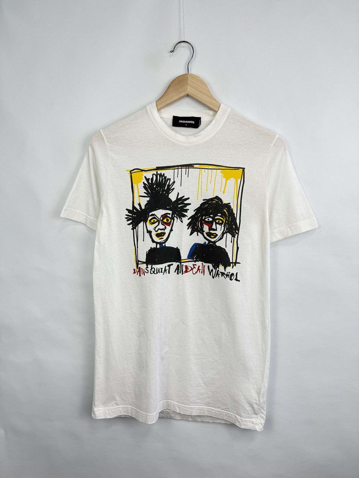 Andy Warhol × Dsquared2 × Jean-Michel Basquiat 🇮🇹 Y2K Dsquared2 Andy Warhol Jean Michael Basquiat T-Shirt Size US L / EU 52-54 / 3 - 4 Thumbnail