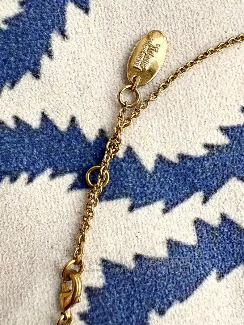 Vivienne Westwood Vivienne Westwood Lily of the Valley Bottle Necklace Size ONE SIZE - 6 Thumbnail
