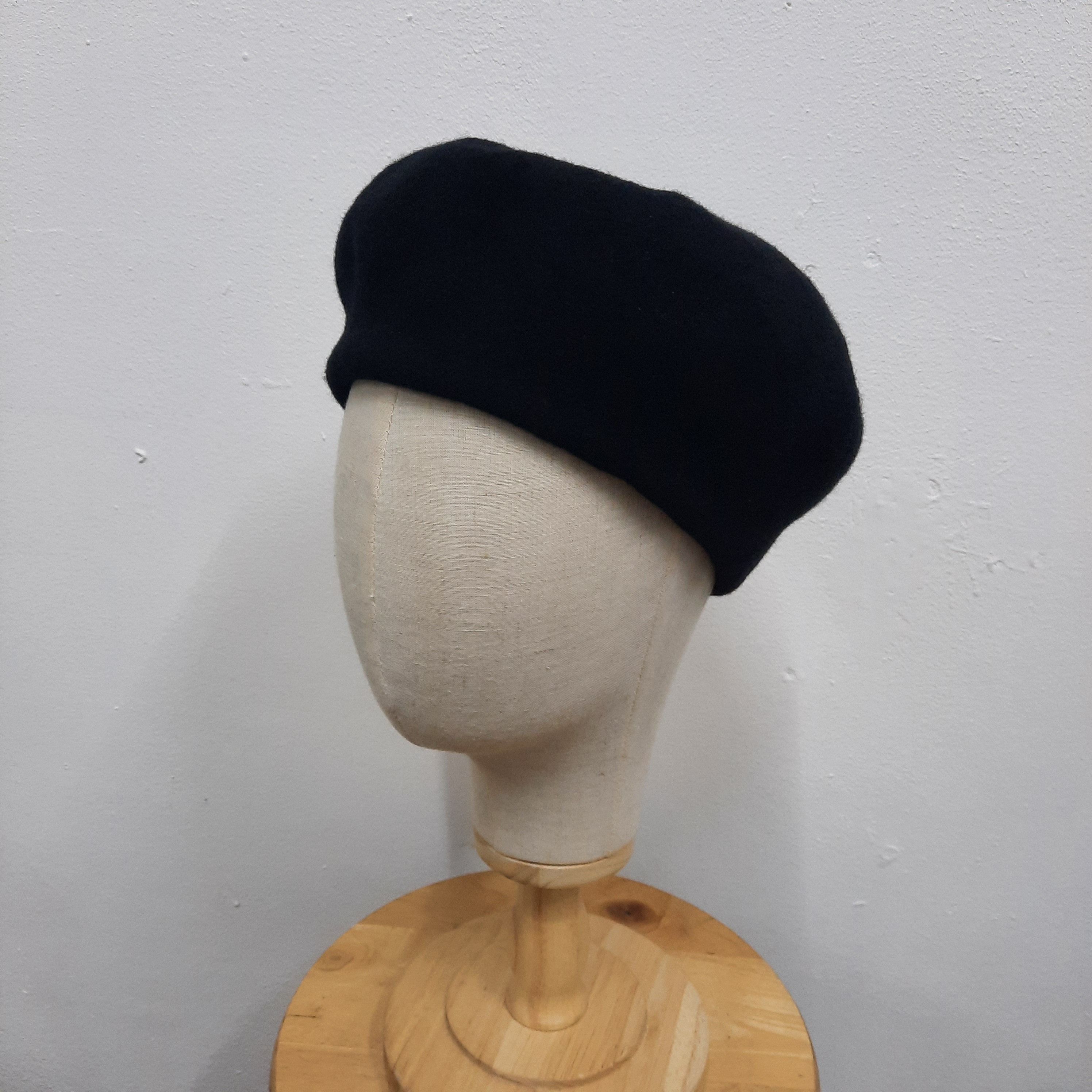 CA4LA 🎏 Japanese brand CA4LA made in japan black wool beret hat Size ONE SIZE - 2 Thumbnail