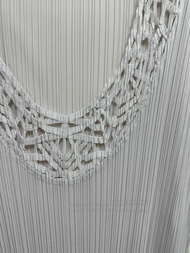 Issey Miyake Issey Miyake Paper-cut White Dress Size L / US 10 / IT 46 - 2 Thumbnail