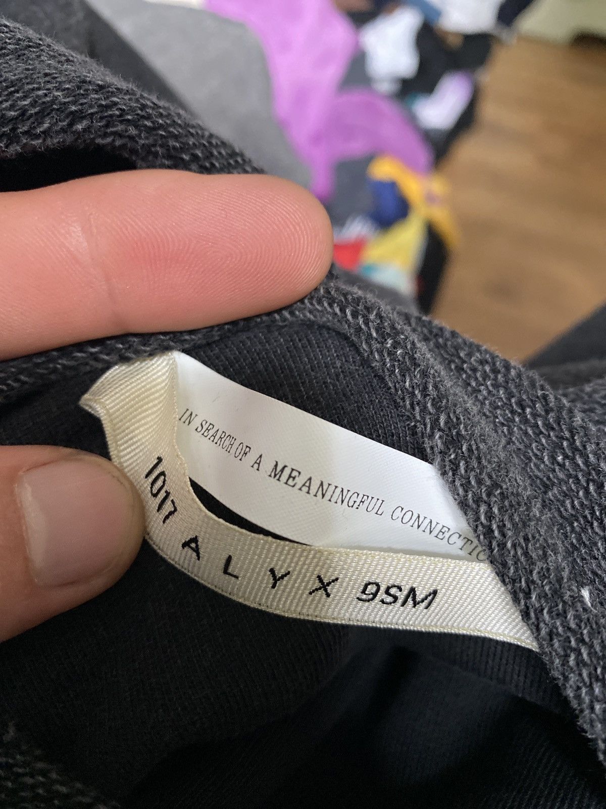 1017 ALYX 9SM × Alyx Alyx Wet Asphalt Washed Transformed Hoodie Size US L / EU 52-54 / 3 - 15 Thumbnail