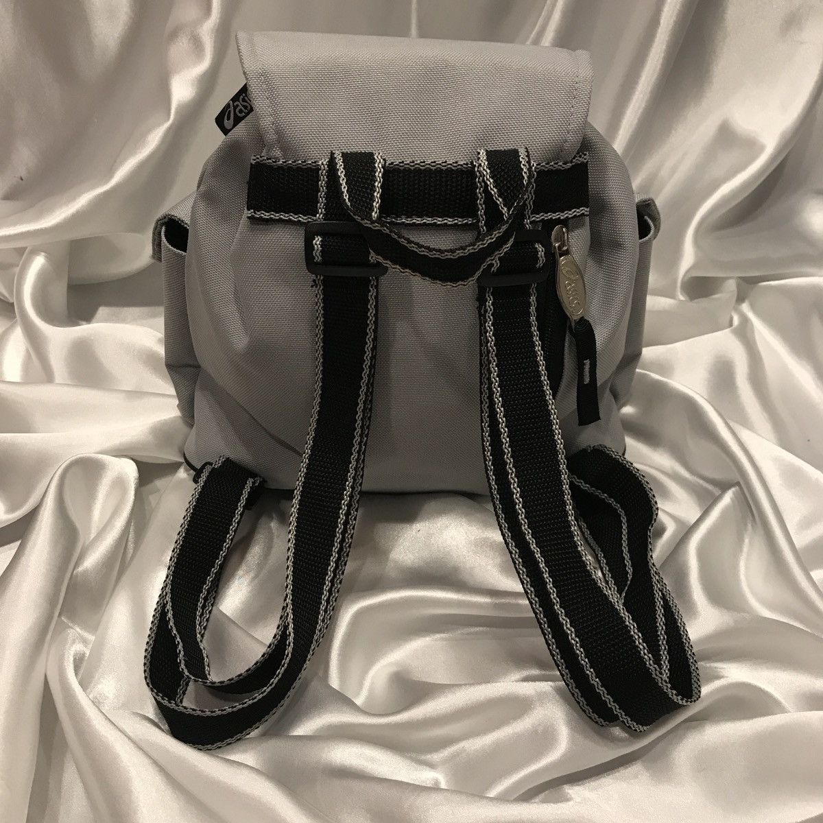 Asics × Vintage vintage backpack Asics gray with logo small Size ONE SIZE - 7 Thumbnail