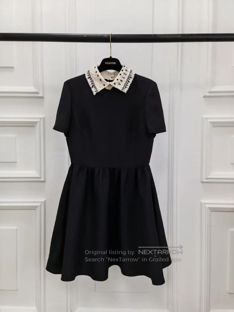 Valentino Valentino Nail beaded silk wool dress Size M / US 6-8 / IT 42-44 - 1 Thumbnail