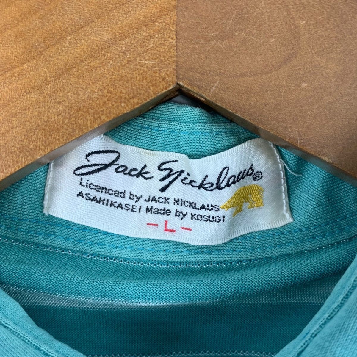 Vintage Vintage 90’ JACK NICKLAUS GOLF Golden Bear Striped Polo Tee Size US L / EU 52-54 / 3 - 5 Thumbnail