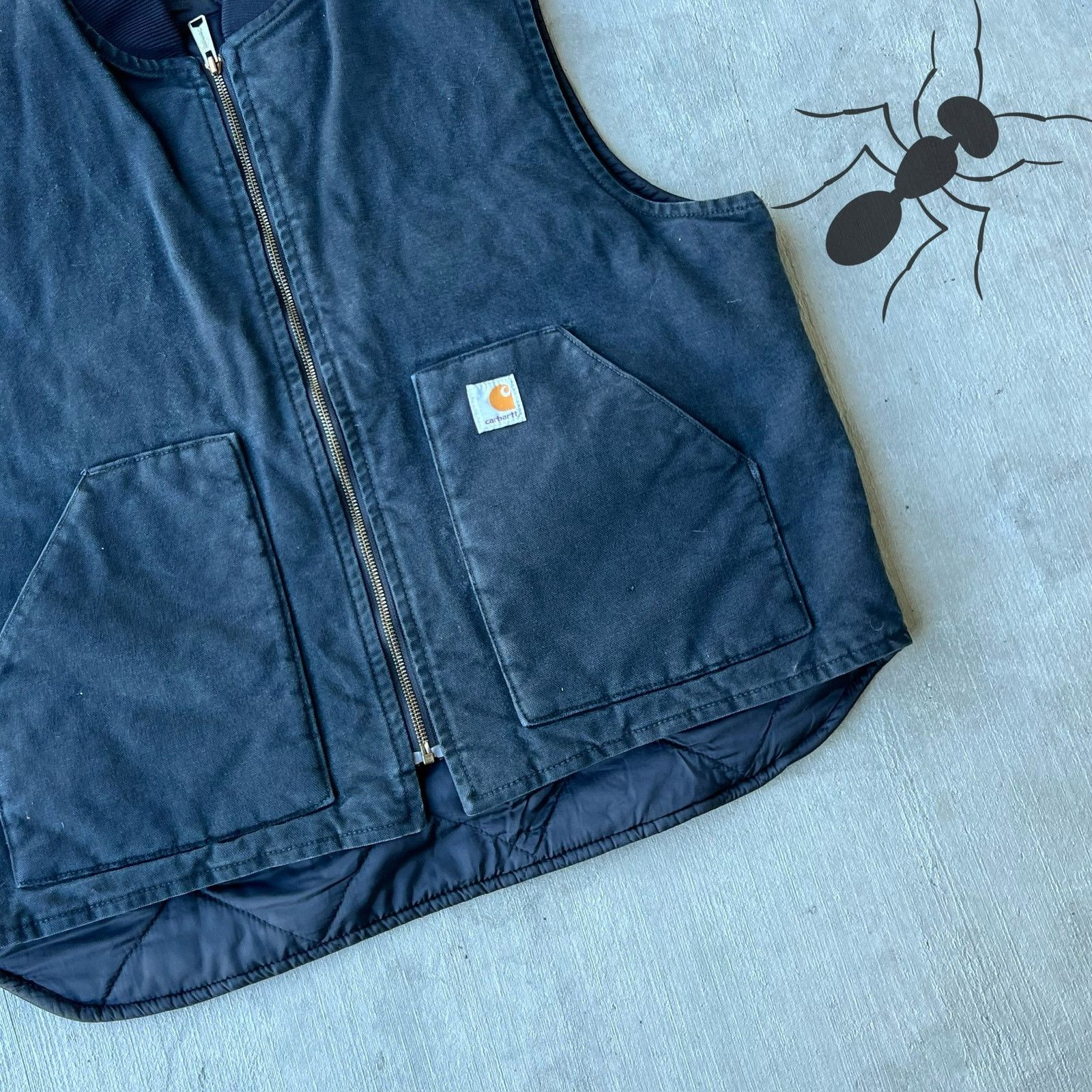 Carhartt × Vintage Carhartt faded black work wear vest Size US XXL / EU 58 / 5 - 3 Thumbnail