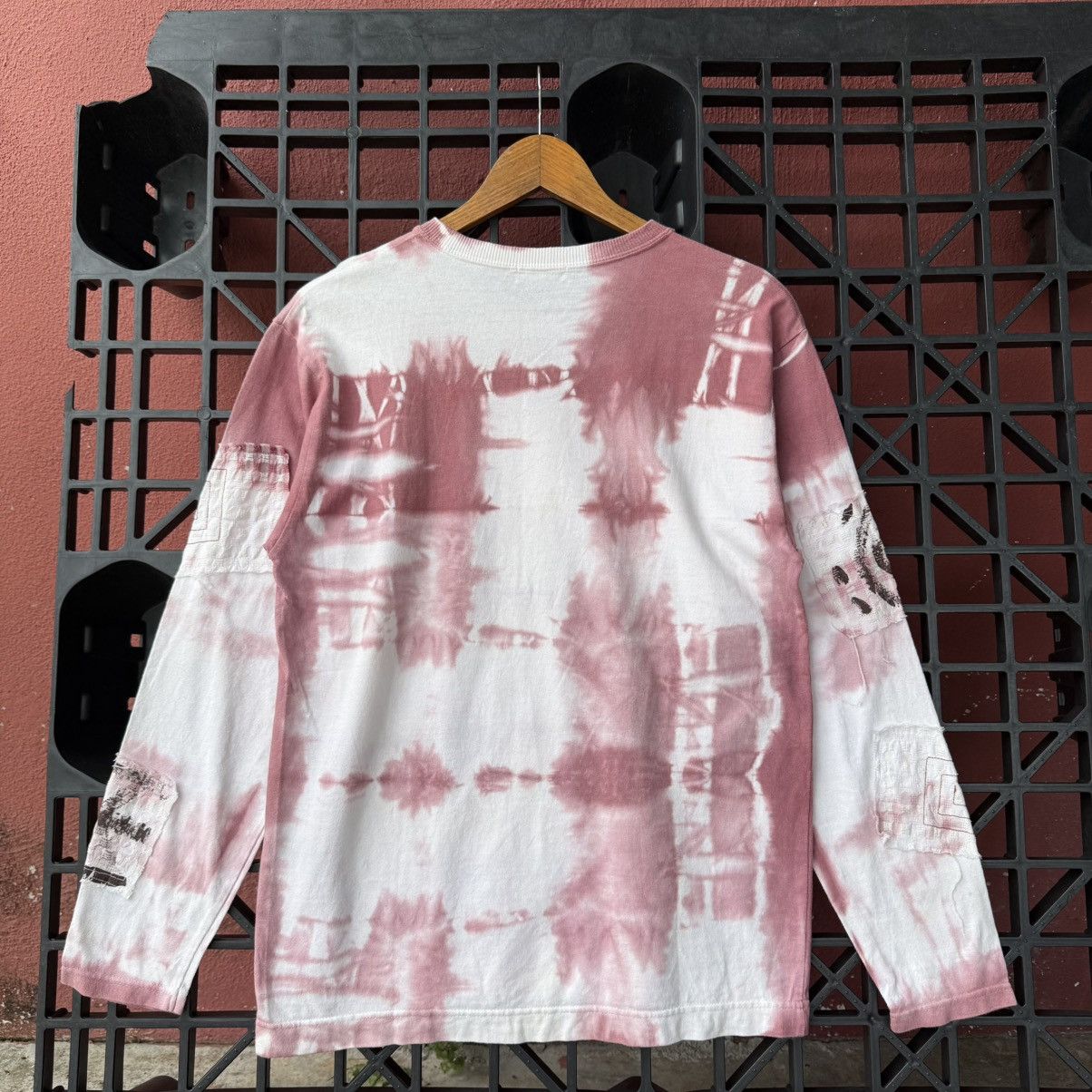 Japanese Brand Tie-Dye Stitching Boro Patches Long Sleeve Tee Size US M / EU 48-50 / 2 - 12 Thumbnail