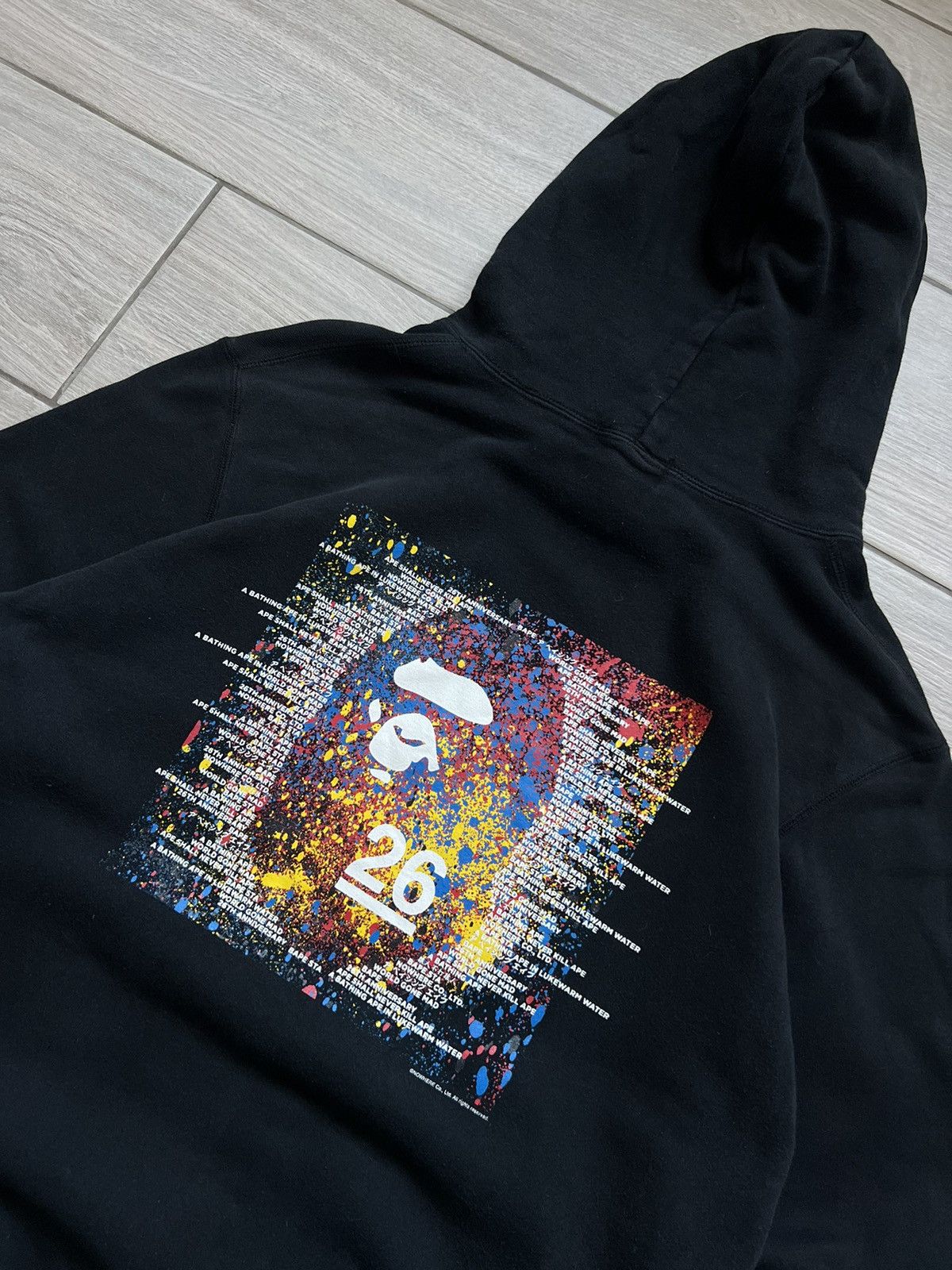 Bape BAPE Nowhere 26th Anniversary Pull Over Hoodie Black Size US XL / EU 56 / 4 - 4 Thumbnail