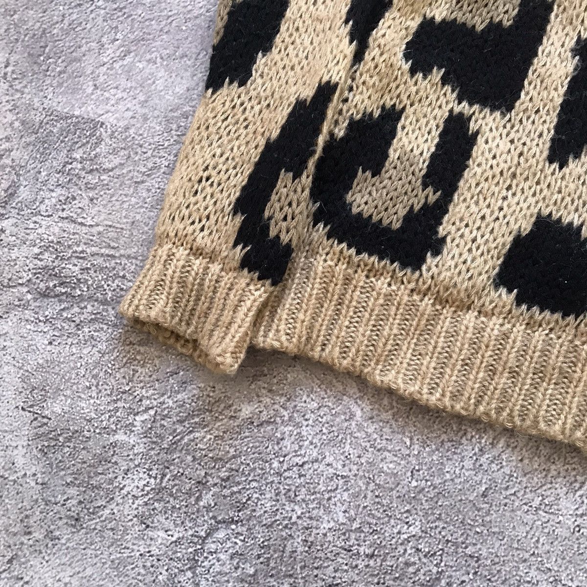 Vintage Vintage 90s Abstract Knit Sweater Oversized Grunge Y2K M Size M / US 6-8 / IT 42-44 - 4 Thumbnail