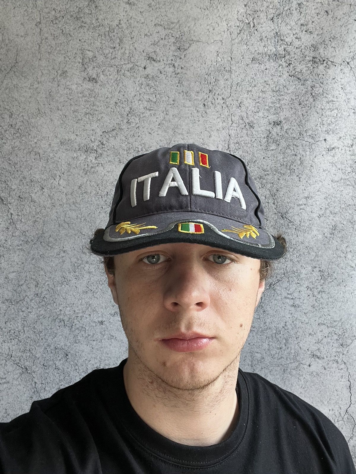 Vintage Y2K Italia Cap Mens One Size Embroidered Logo Hype Size ONE SIZE - 1 Thumbnail