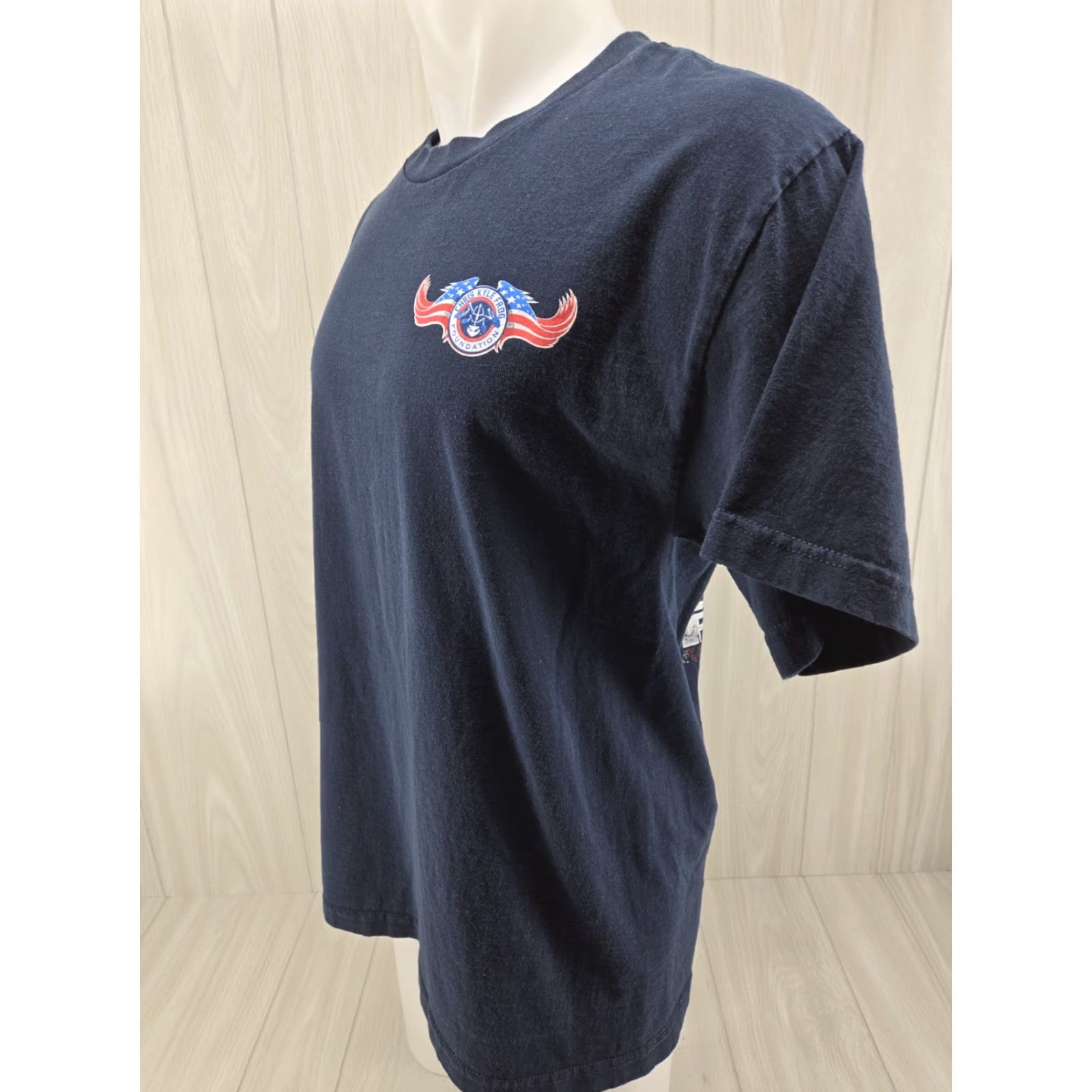 AAA Chris Kyle Frog Foundation T Shirt Mens Large Blue Short Sleeve Crew Neck Size US L / EU 52-54 / 3 - 4 Thumbnail