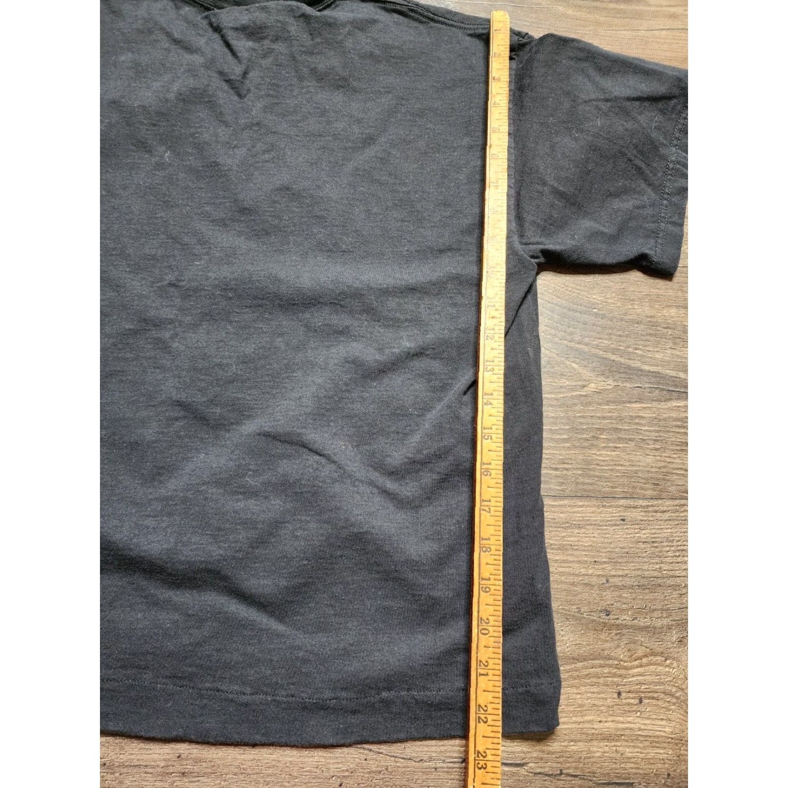 Vintage Vintage 1990s Women's Cotton Cropped T-Shirt Halloween Pumpkins Cat Punk Rockabilly Black M/L Size M / US 6-8 / IT 42-44 - 2 Thumbnail
