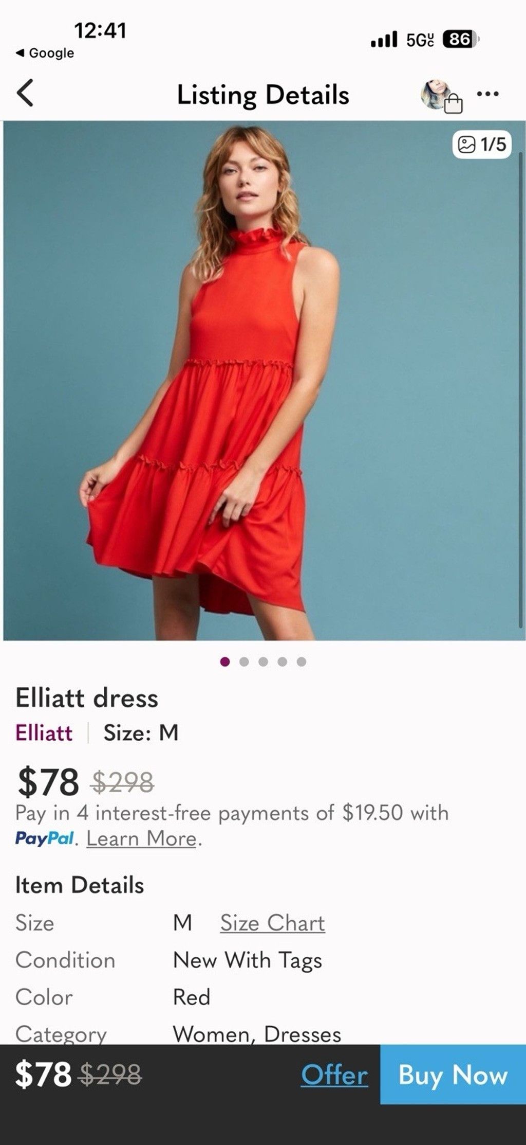 open lace back dress New Anthropologie Red "Rubied Lace Dress" by Moulinette Soeurs, Size 1   The Mustard Dandelion