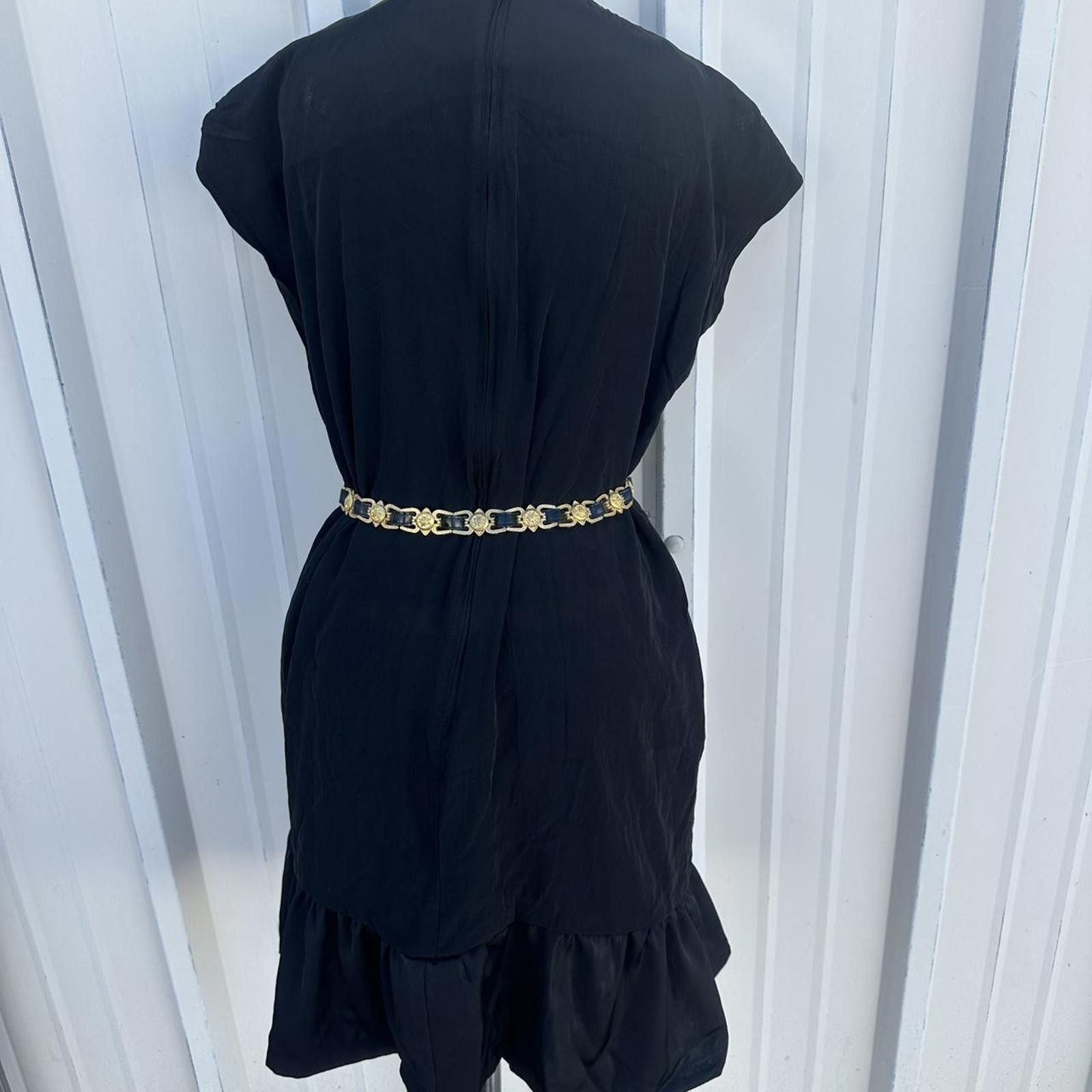 Other Vintage S.L. Fashions 90's Black Dress large Size L / US 10 / IT 46 - 2 Thumbnail