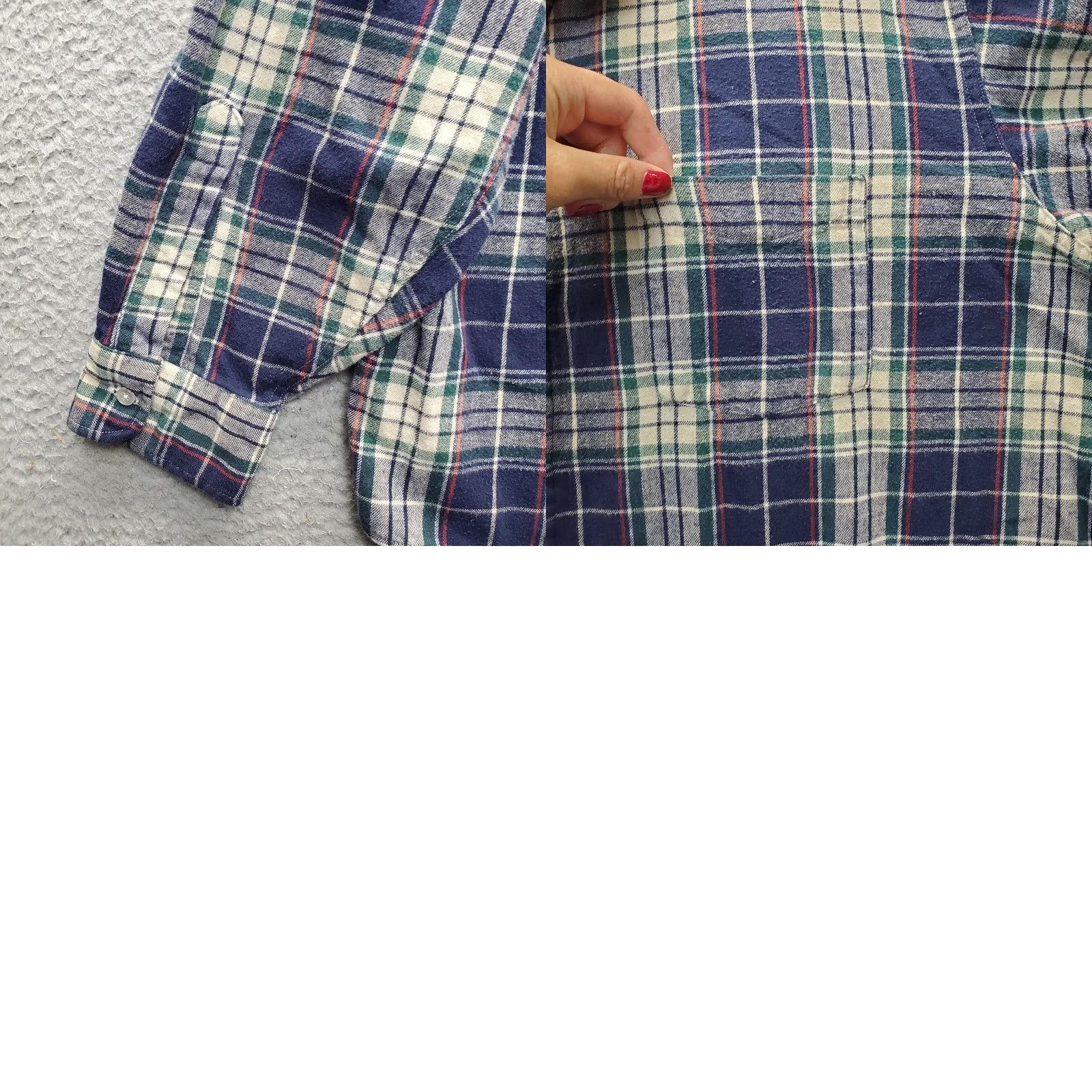 Vintage L.L. Bean Flannel Shirt Mens XL Multi Plaid Classic Midweight Pocket Button-Down Size US XL / EU 56 / 4 - 8 Thumbnail