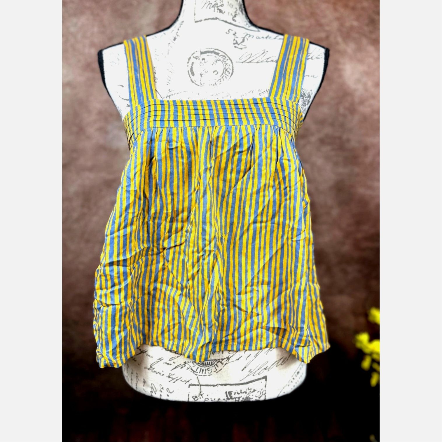 Natalie Martin Natalie Martin Jasmine Top Painted Stripe Dandelion size XS Size XS / US 0-2 / IT 36-38 - 2 Thumbnail