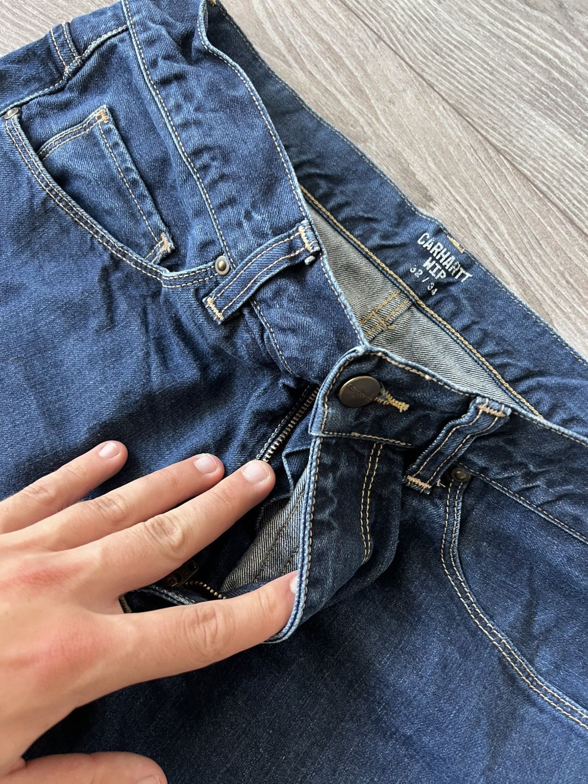 Carhartt Wip Carhartt WIP Blue Denim Selvage Vicious Pant Jeans Size US 32 / EU 48 - 9 Thumbnail