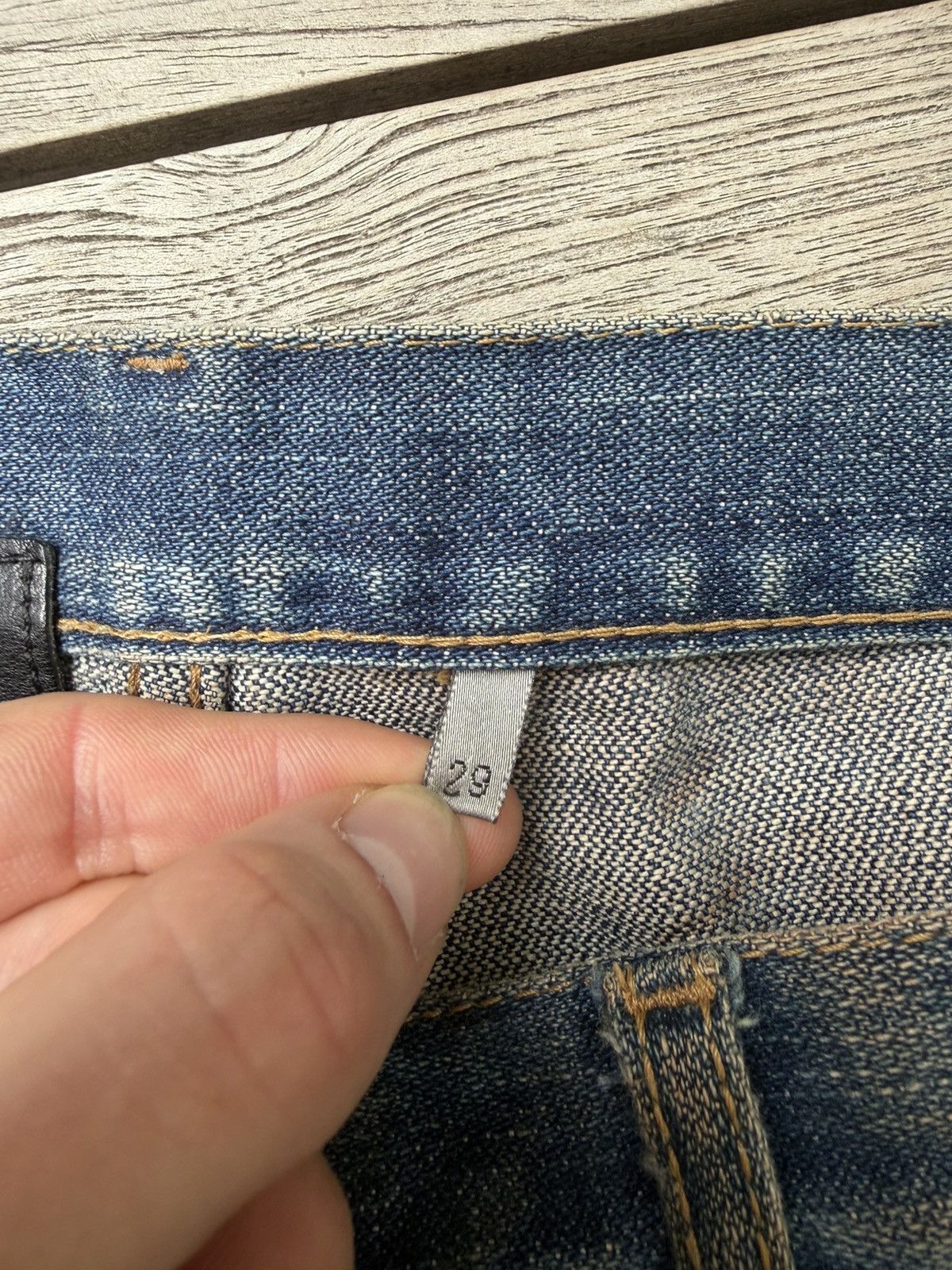 Dior AW05 Dior Homme Rust Bootcut Back Zip Denim Jeans Size US 30 / EU 46 - 13 Thumbnail