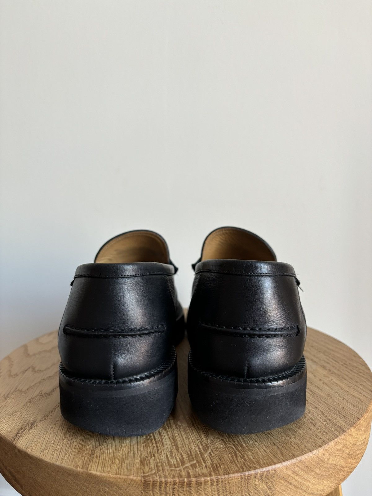 Bally Bally Noah Black Leather Rubber Sole Loafers Size US 8 / EU 41 - 6 Thumbnail