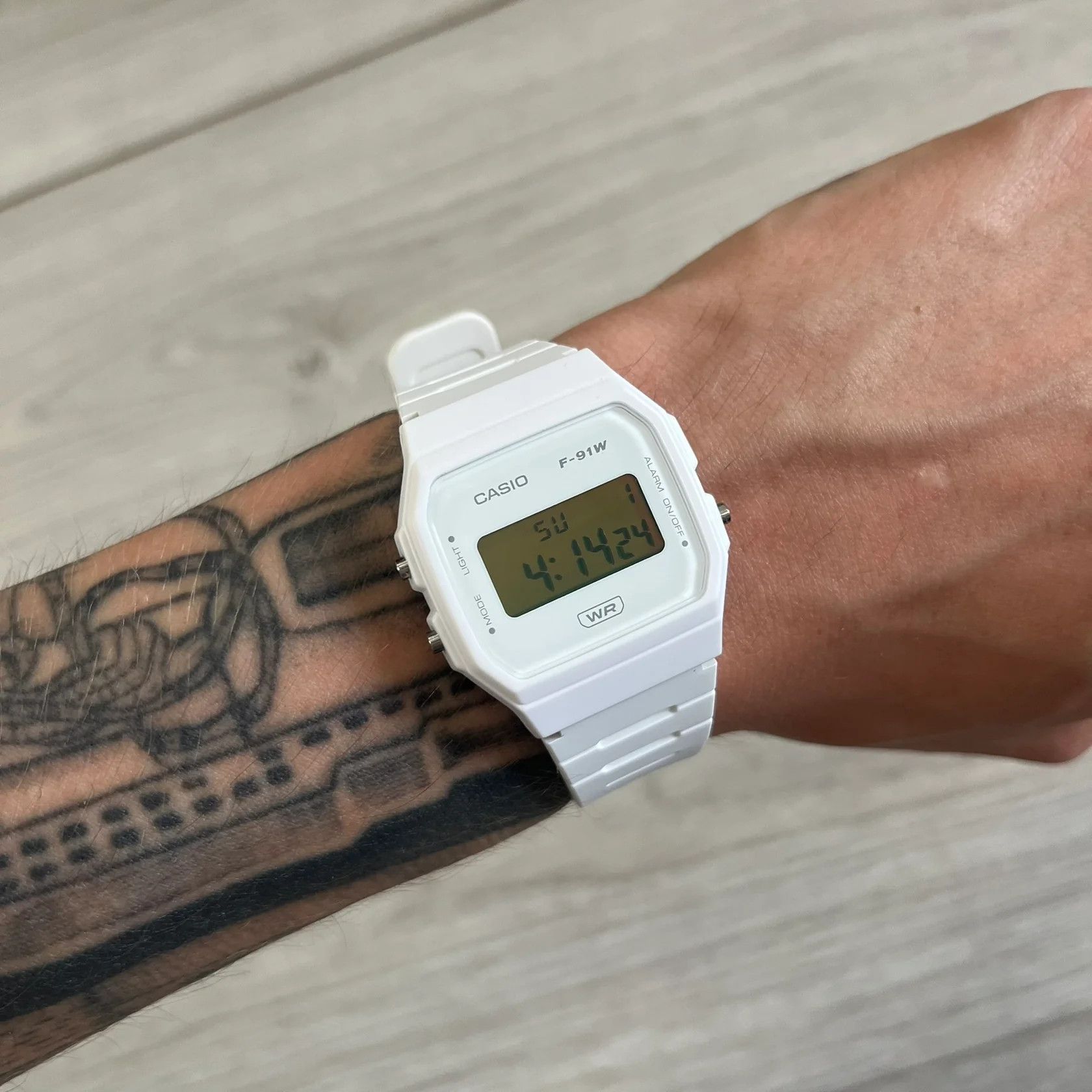 Casio Casio F-91W "Gold Opal" White & Opal Digital Watch Size ONE SIZE - 2 Thumbnail