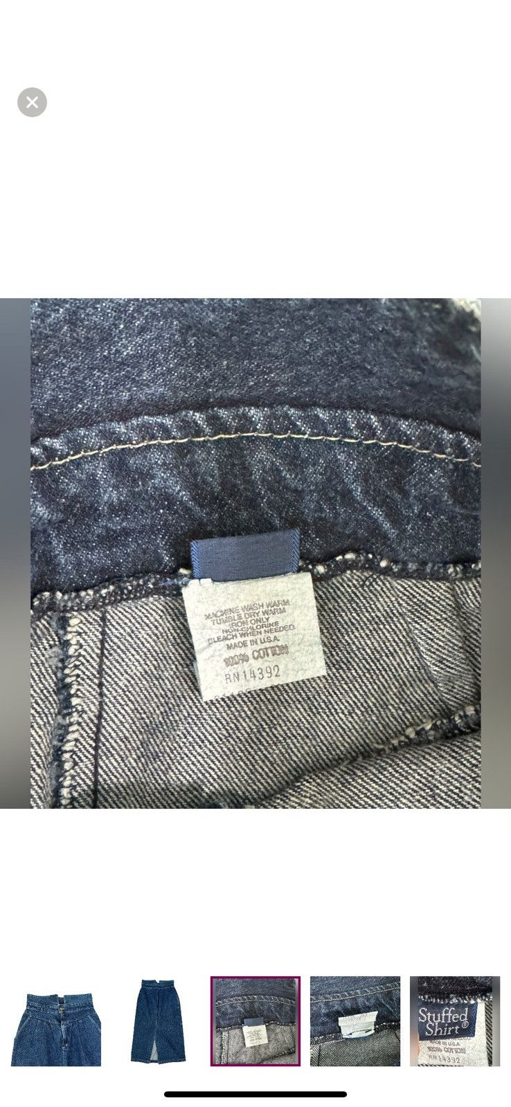 Other Stuffed Shirt Vintage Denim Maxi Skirt Size 11/12 Size 34" / US 12 / IT 48 - 5 Thumbnail