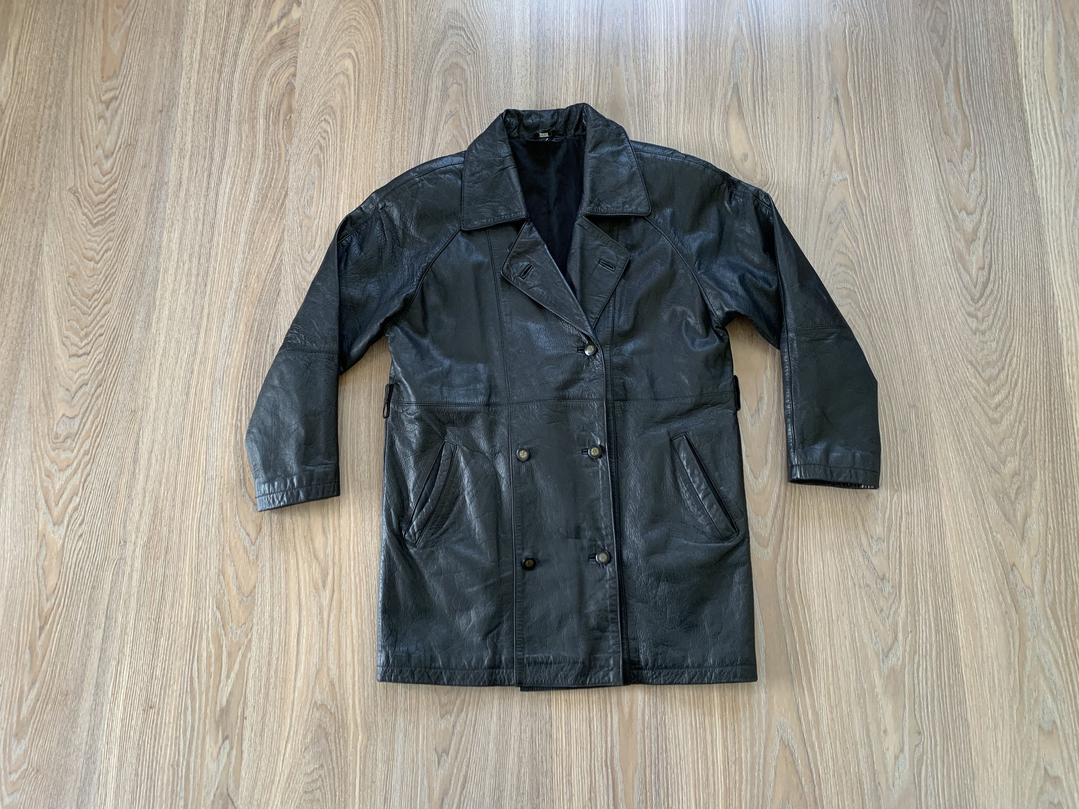 Genuine Leather × Vintage Style File Vintage Long Leather Jacket Size US M / EU 48-50 / 2 - 14 Thumbnail